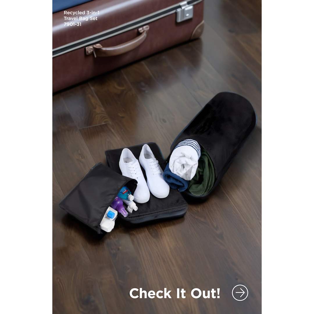 Recycled Travel Bag Set 82