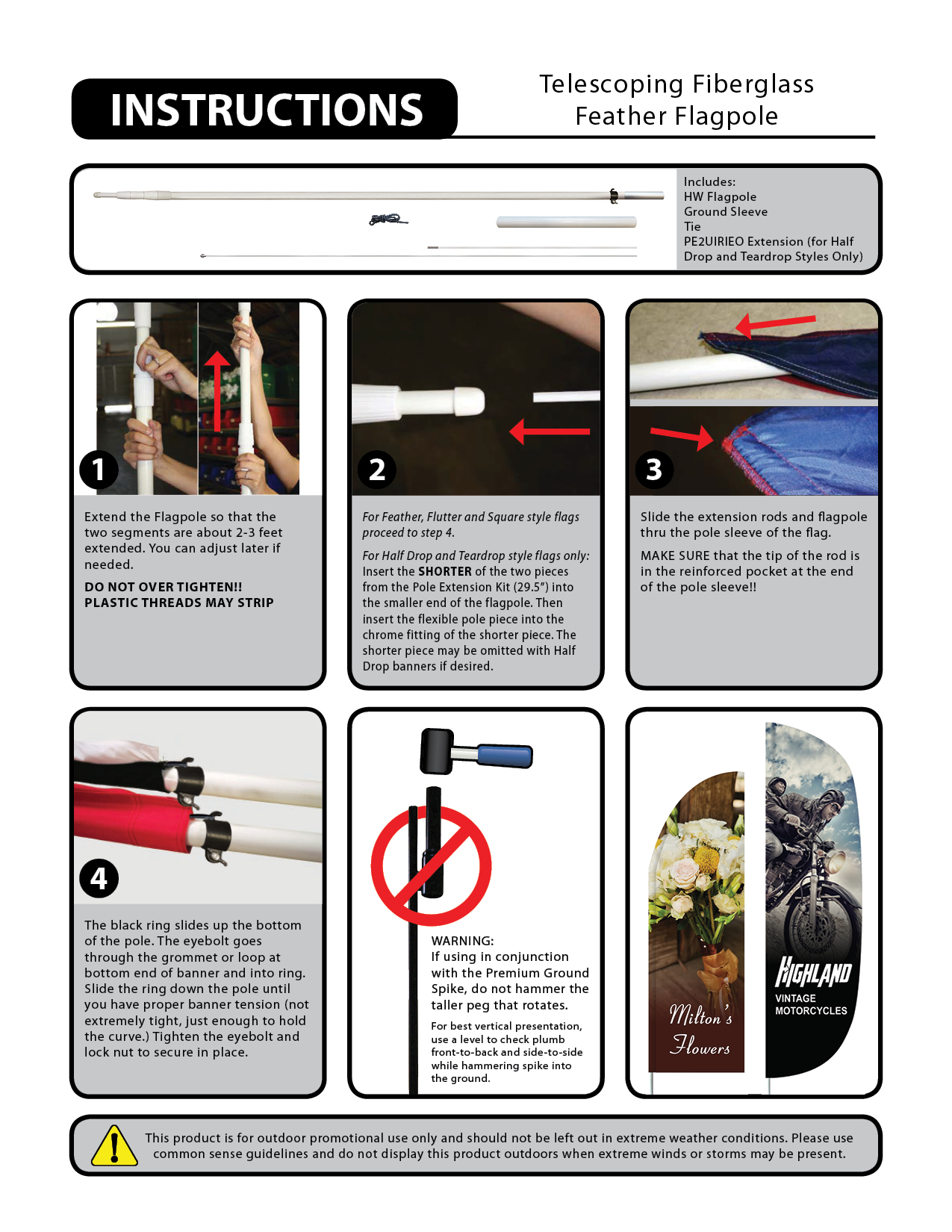 15' Telescoping Fiberglass Pole 8