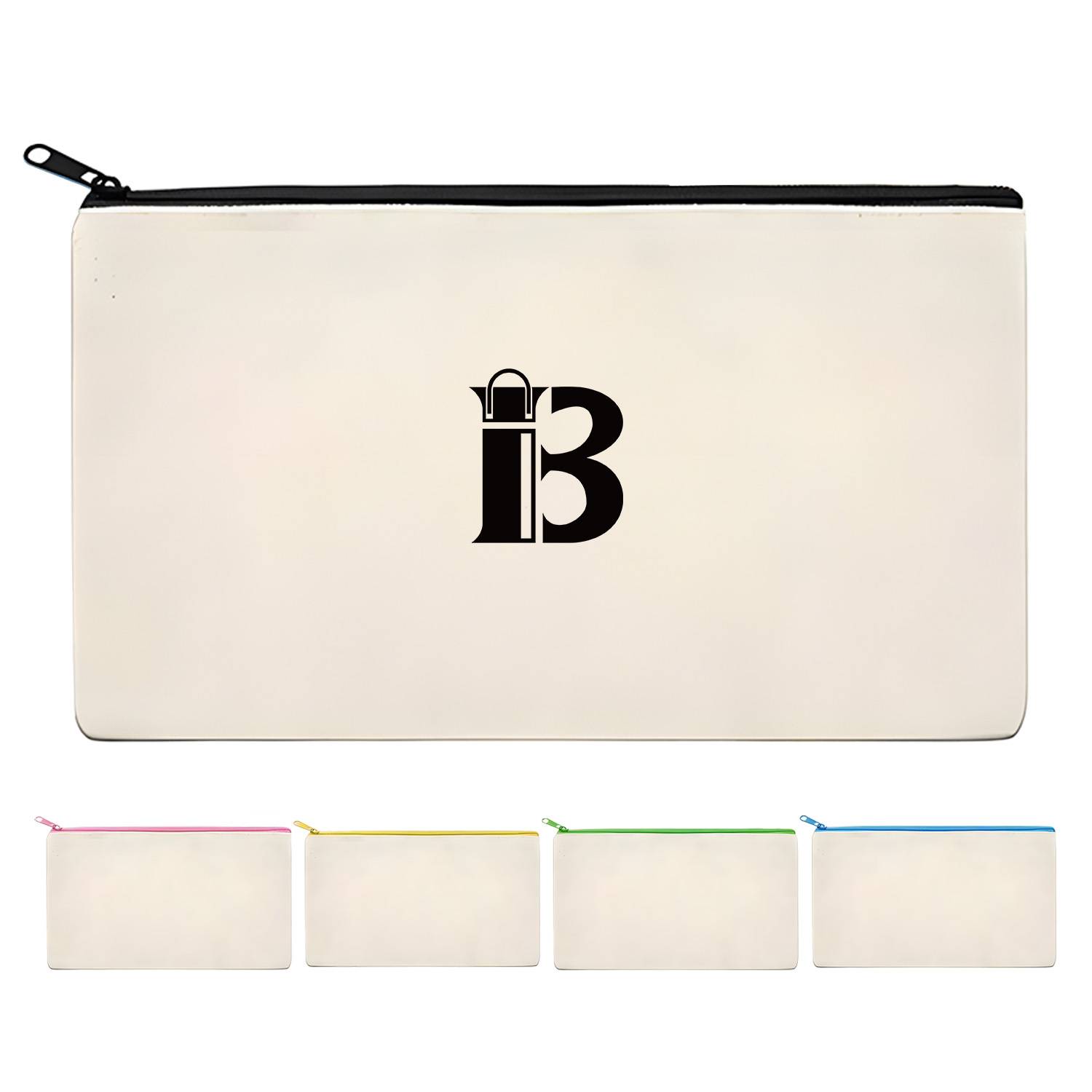 Zipper Canvas Storage Handbag