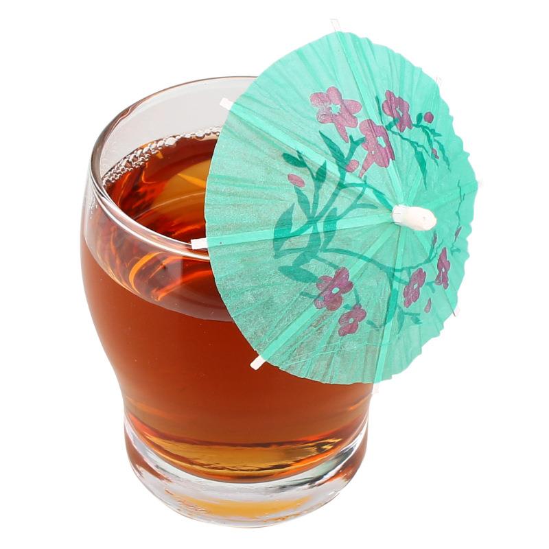 Promotional Custom Party Paper Wooden Picks Toothpick Cocktail Umbrellas For Drink 5
