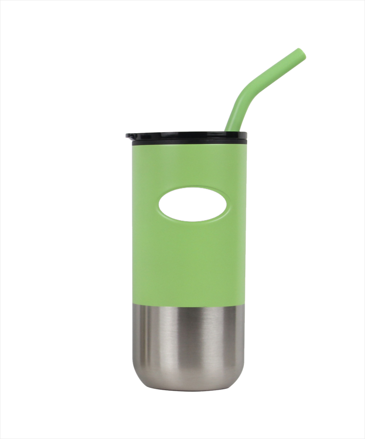 Union Printed - 18oz Double-wall Stainless Steel Tumbler (plastic liner) SS Drinking Straw 1