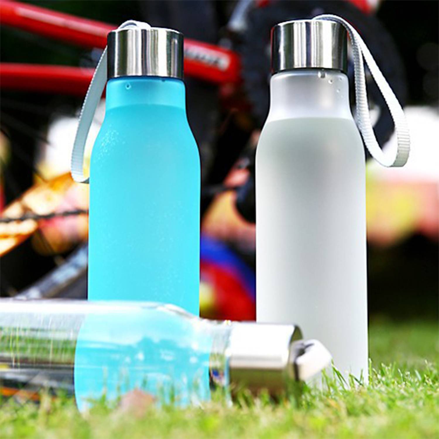 20 OZ Sling Plastic Mug Simple Portable Frosted 4