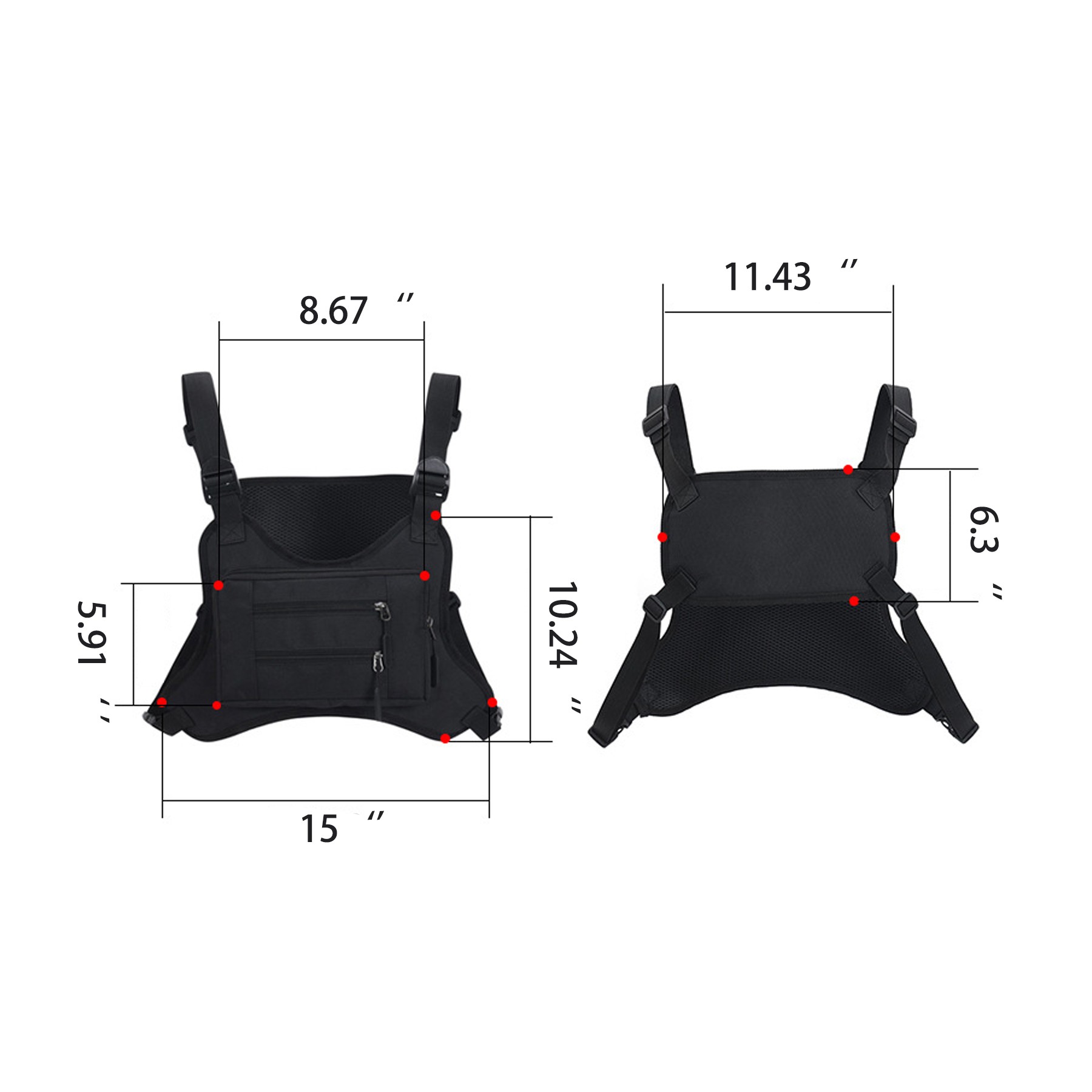 Adjustable Sport Chest Vest Bag 5