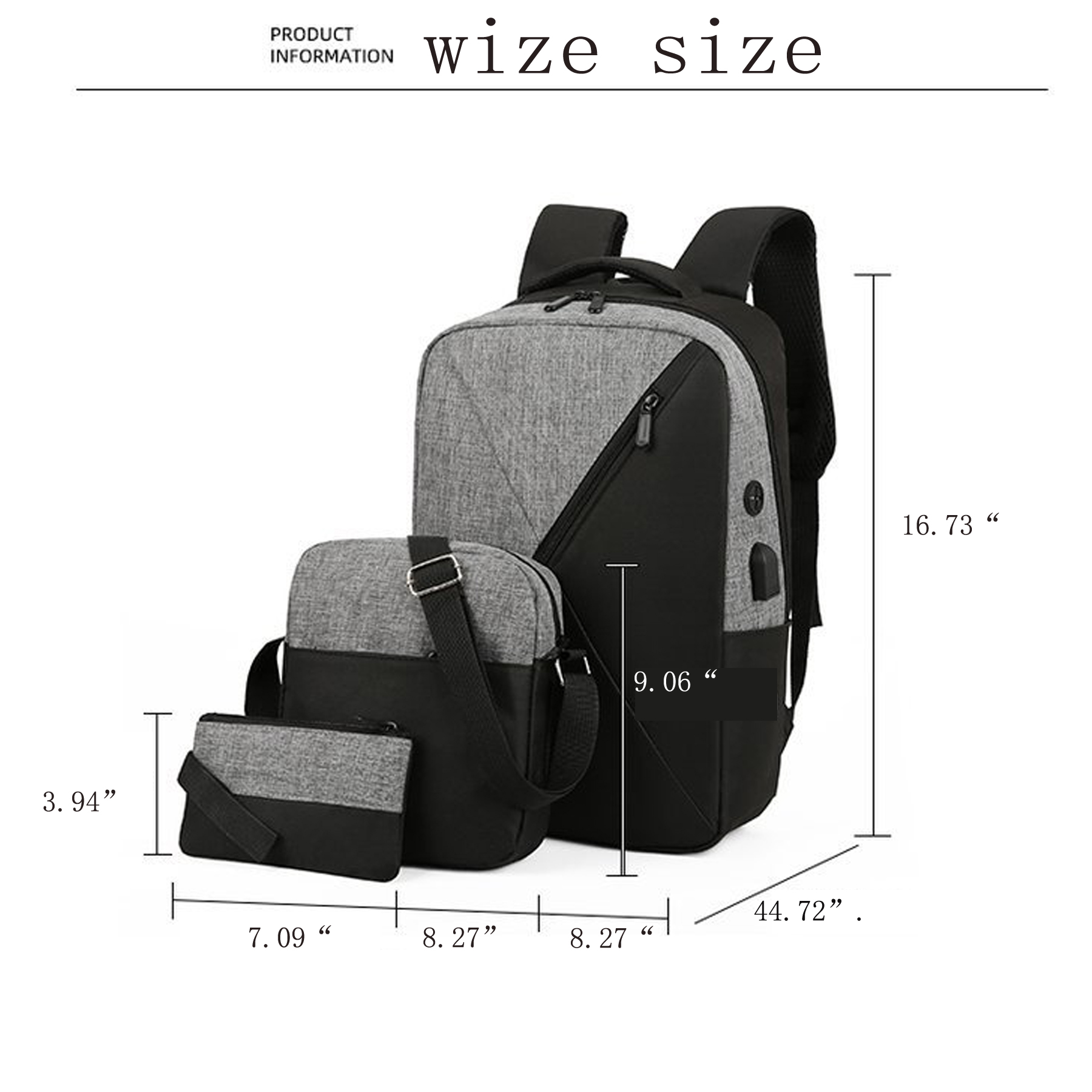 3-in-1 Business Laptop Backpack Set 5