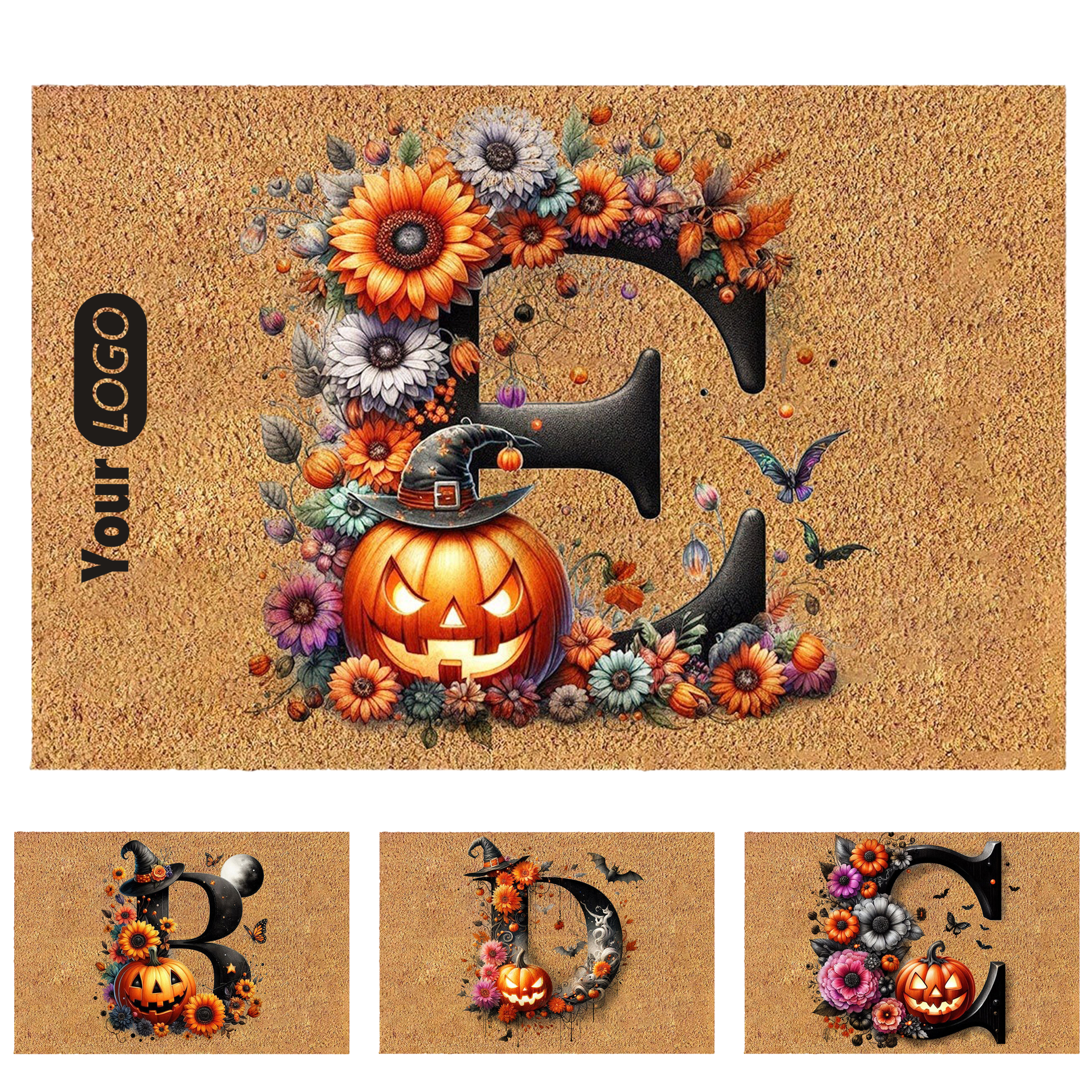 Polypropylene Durable Flocked Faux Coco Floor Mat For Elegant Entryways 1