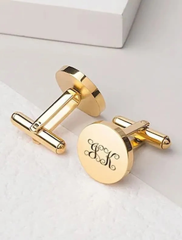 0.6'' Custom Engraved Cufflinks 2
