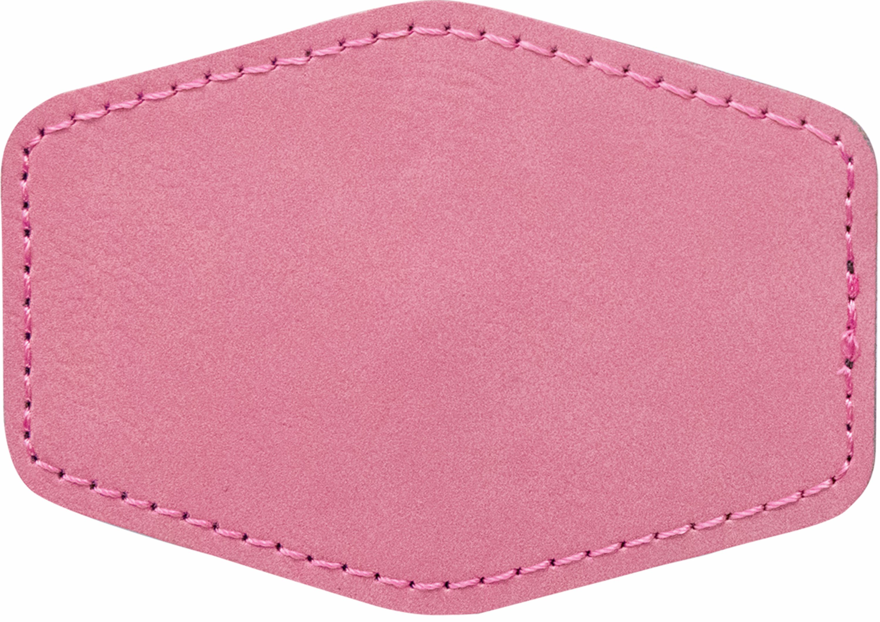 3" x 2" Hex Leatherette Patch with Adhesive 10