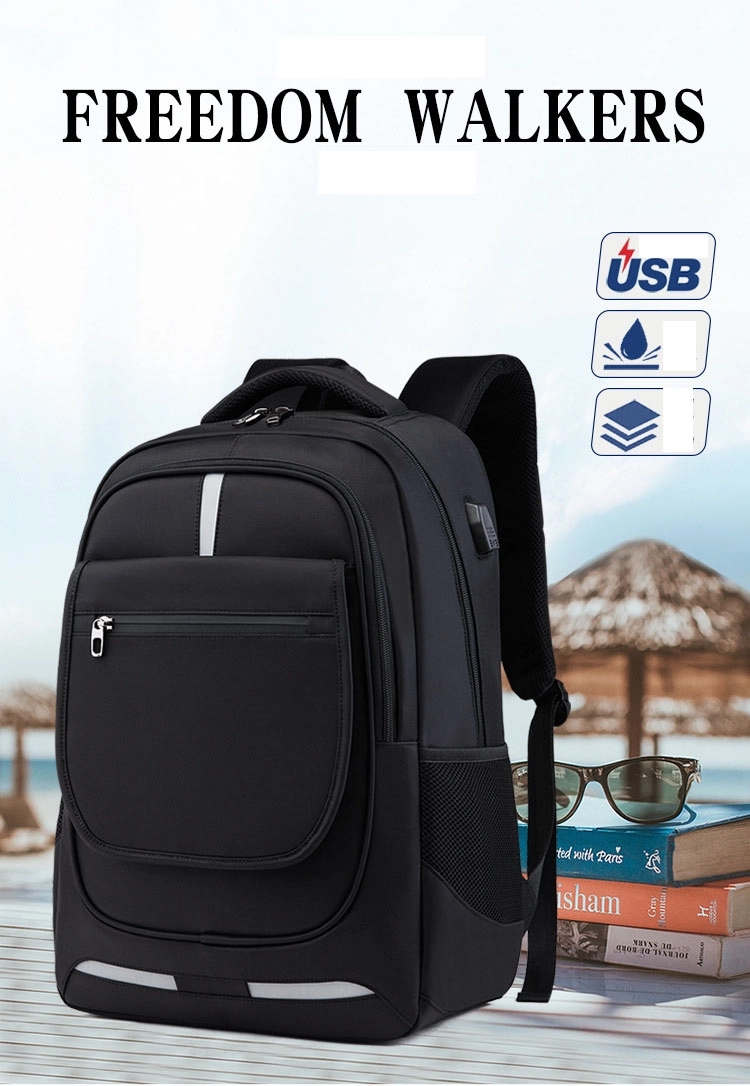 Waterproof Leisure Laptop Bags Decompression With USB Port 29