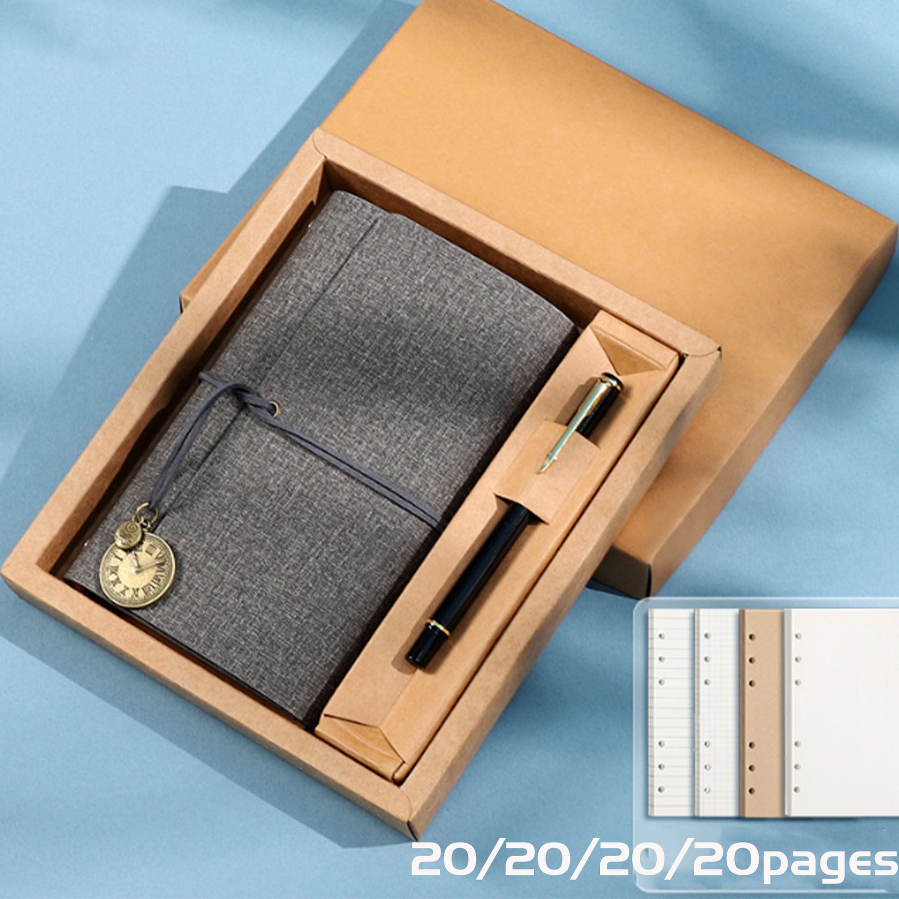 Legend Journal/Clicker Pen Gift Set, custom award with logo imprint 3