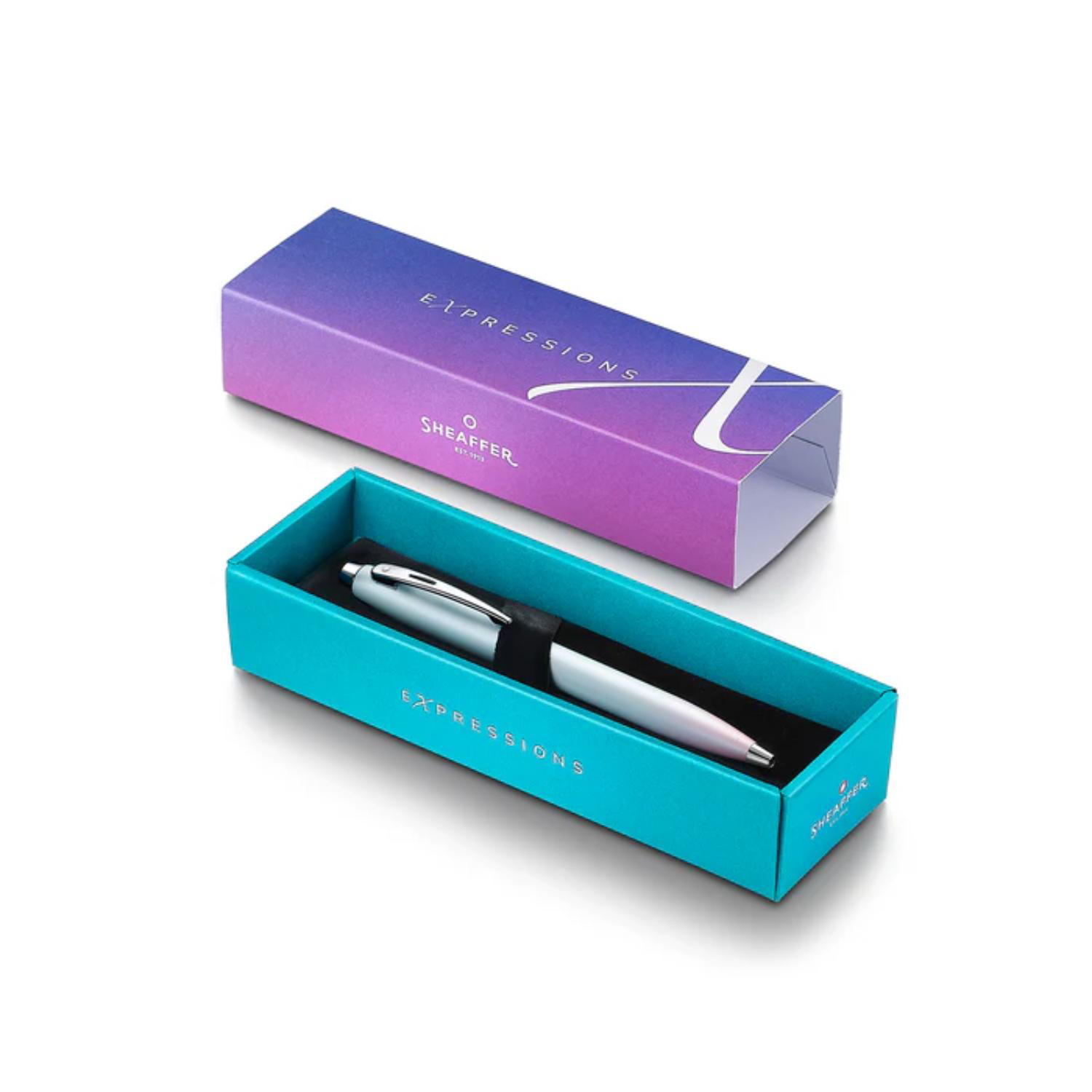SHEAFFER® 100 9376 Expressions Blue and Pink Pearlised Gradient Ballpoint Pen w/ Gift Box 3