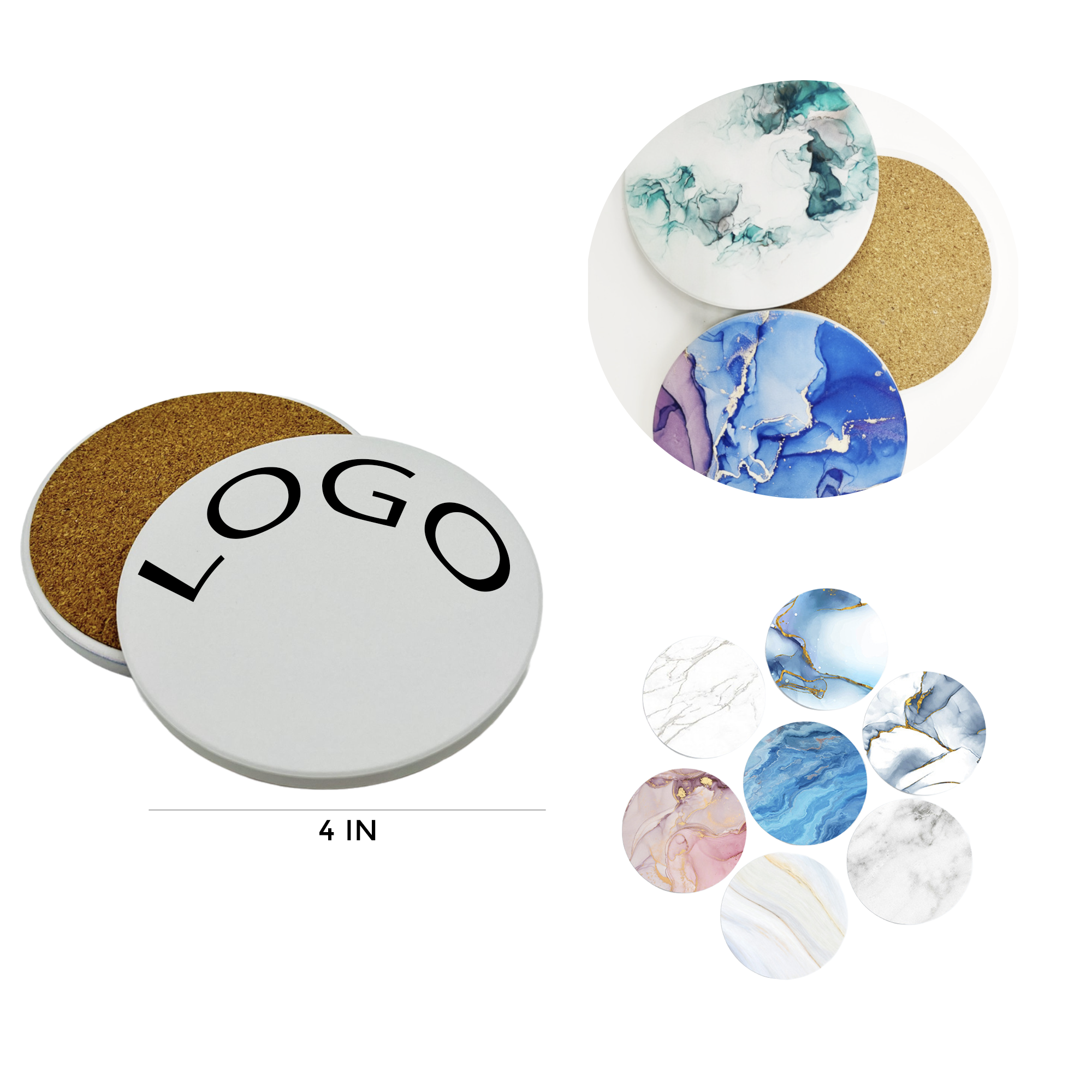 MOQ 1 PCS Ceramic Coaster 2