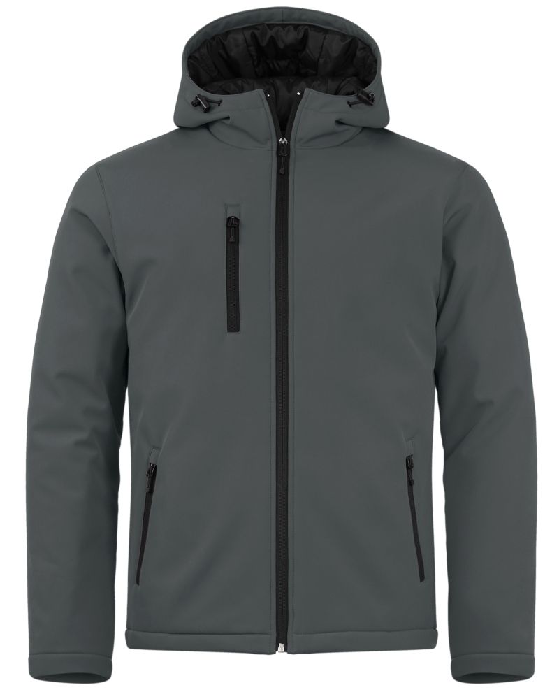 Clique Equinox Insulated Softshell Mens Full Zip Hooded Jacket 7
