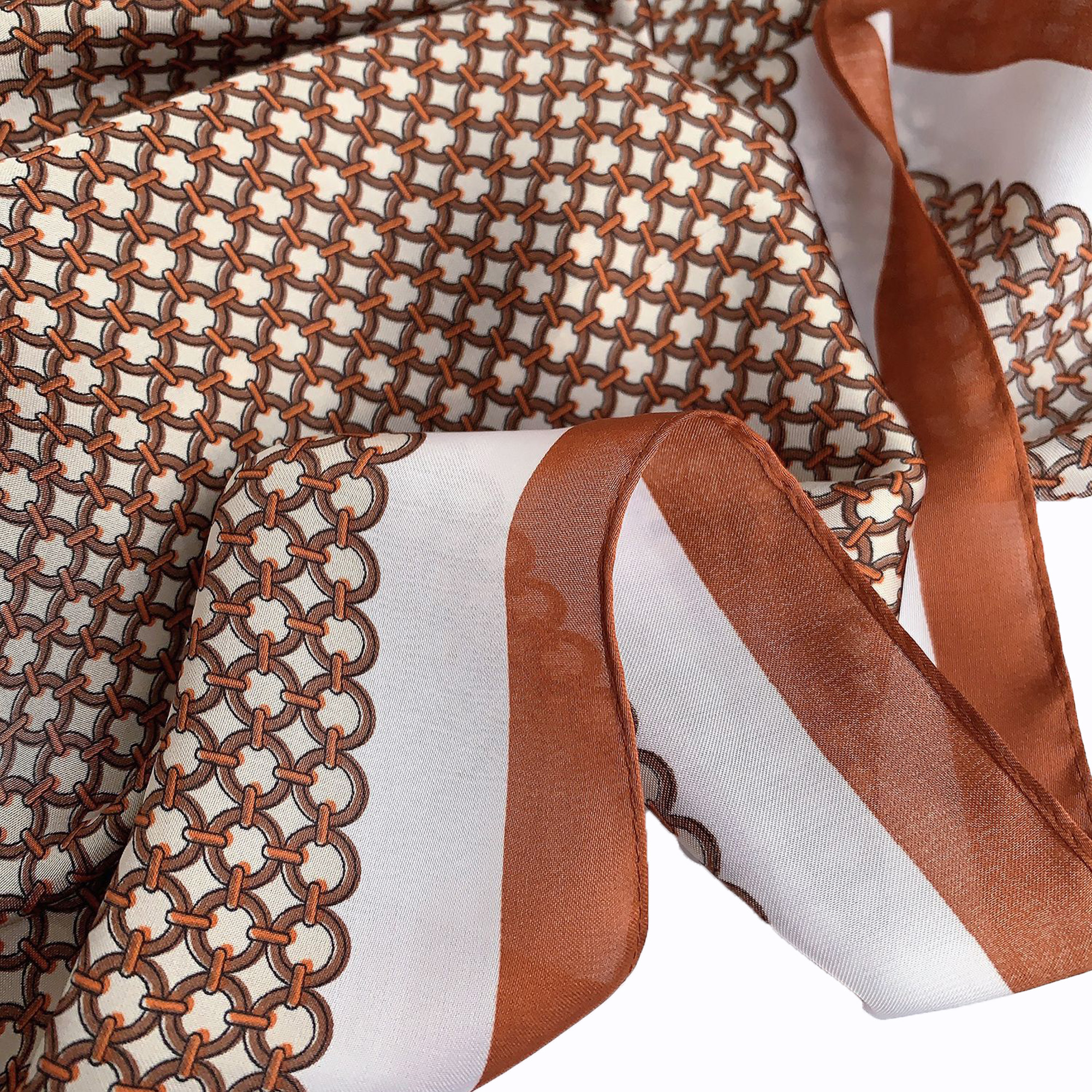 Faux Silk Head Neck Scarf 3
