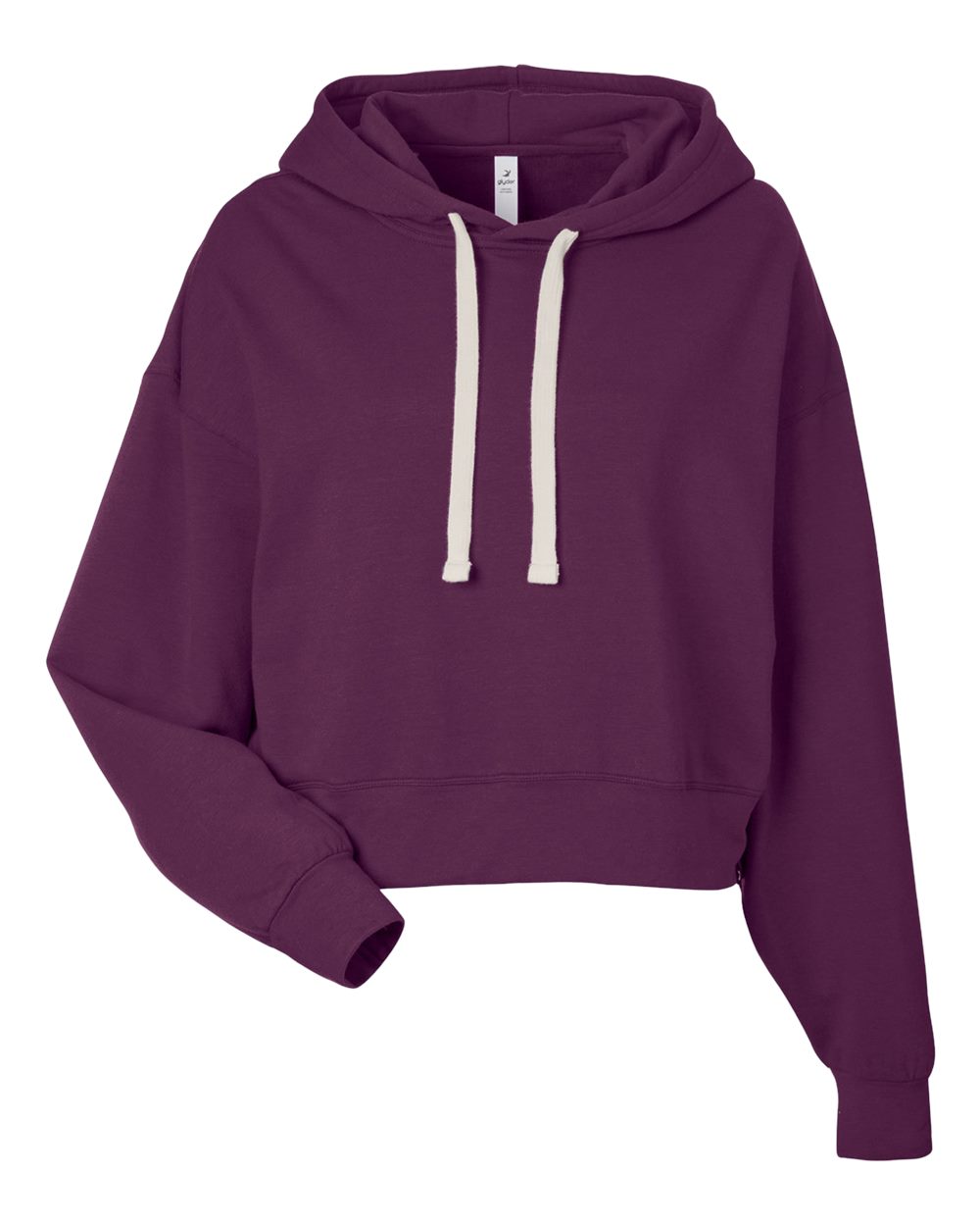 Women's Vintage Oversized Cropped Hooded Sweatshirt - PDP1725 29