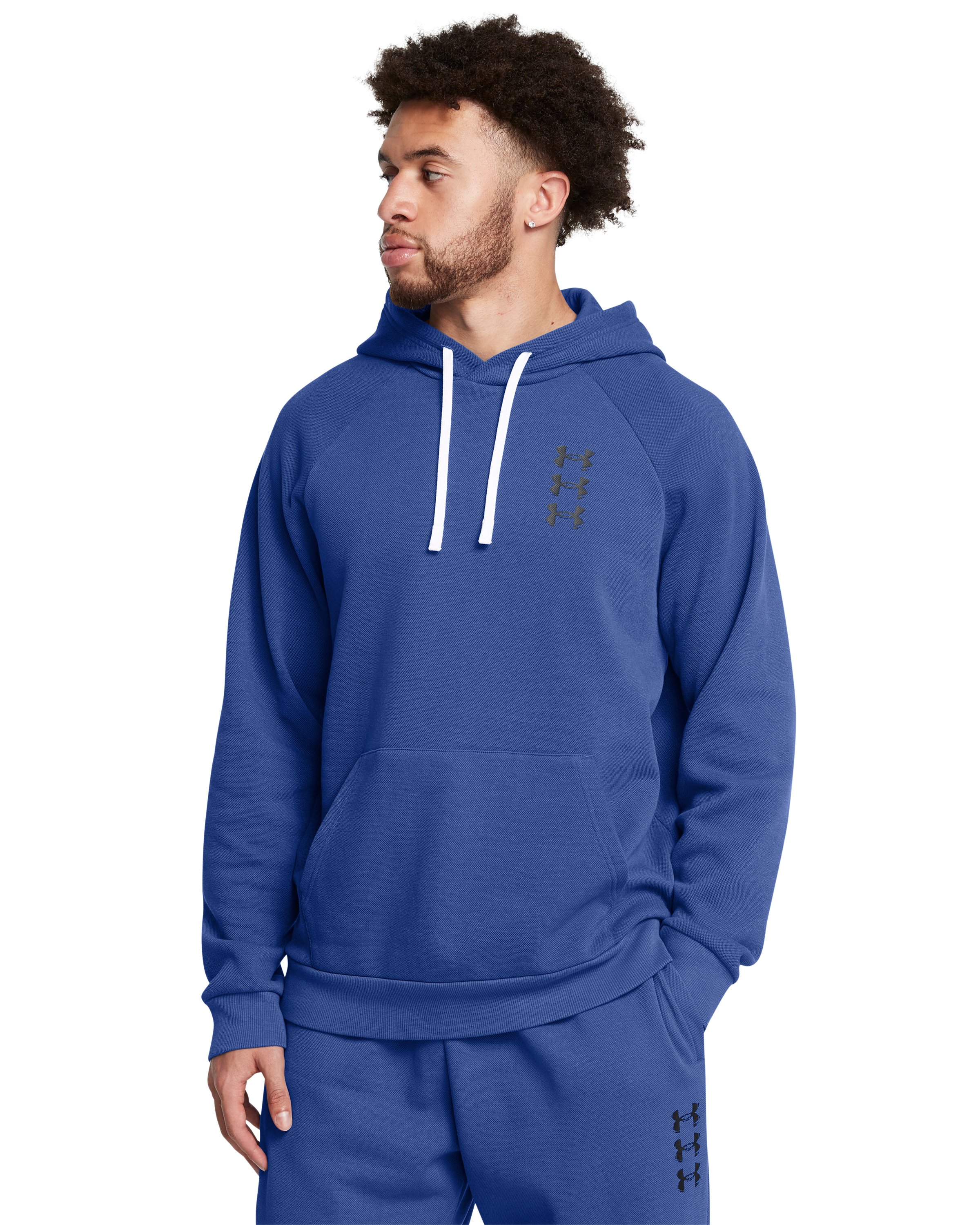 UA Rival Fleece Textured Sliced 'N Diced Men's Hoodie 3