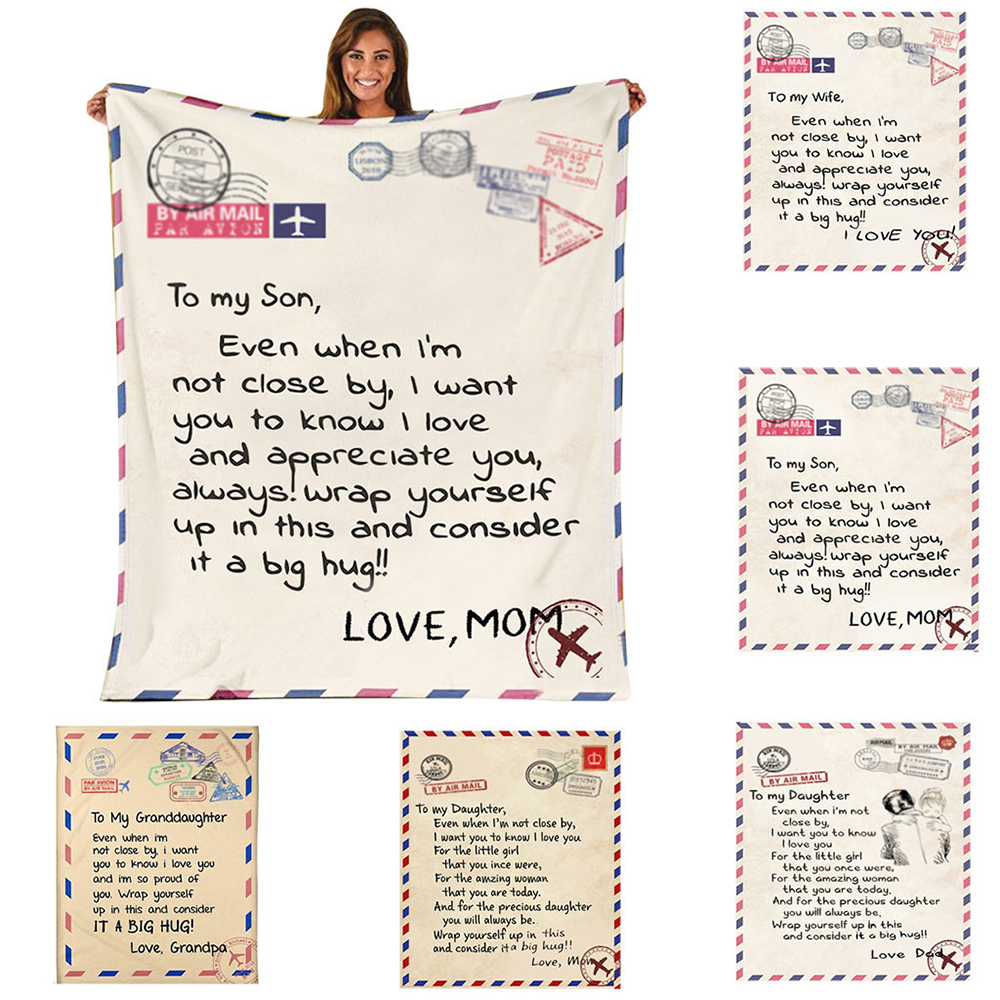 Envelope Blanket Family Gift 9