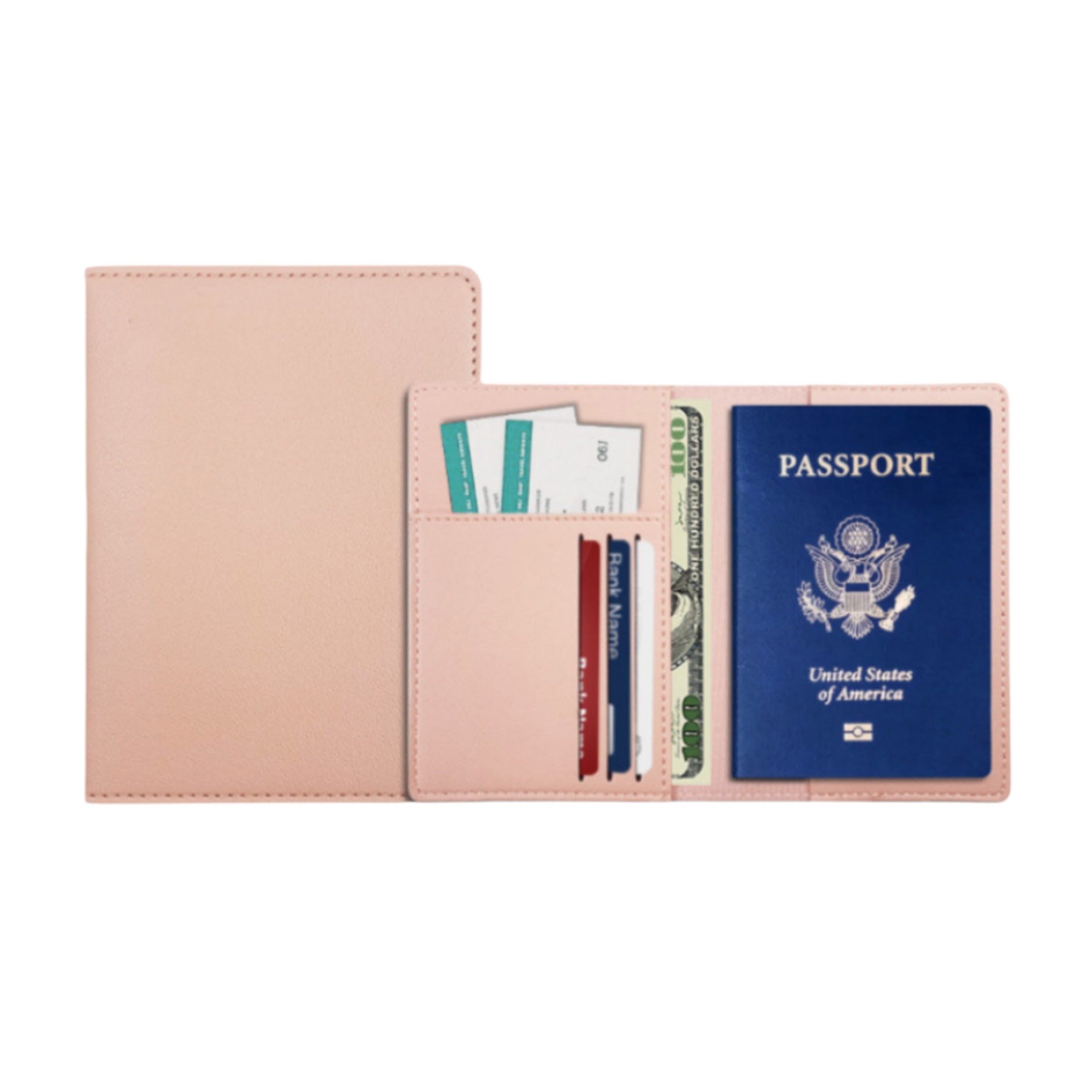 PU Leather Passport Holder with Card Slots 1