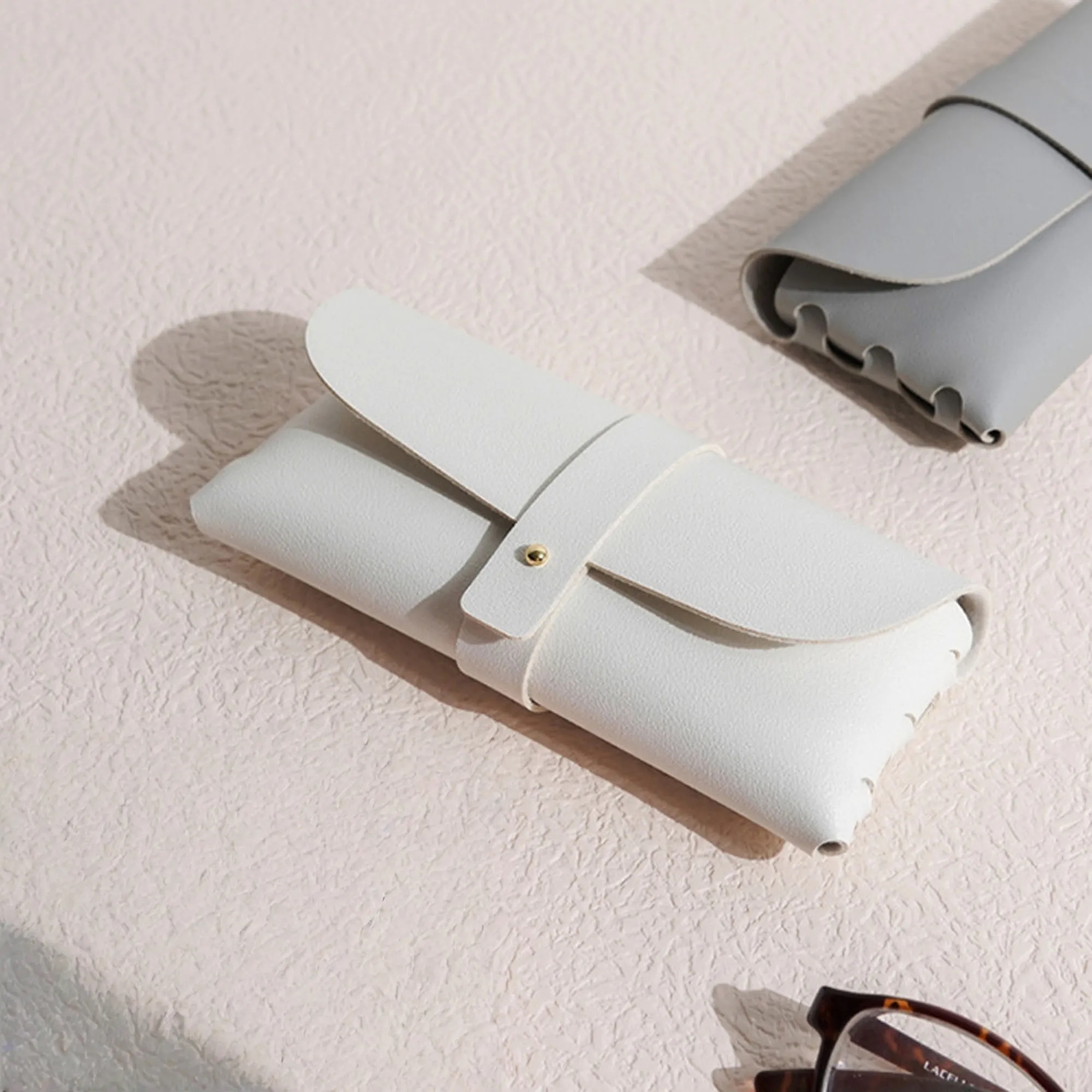 PU Leather Eyeglass Case Soft Sunglasses Pouch 4