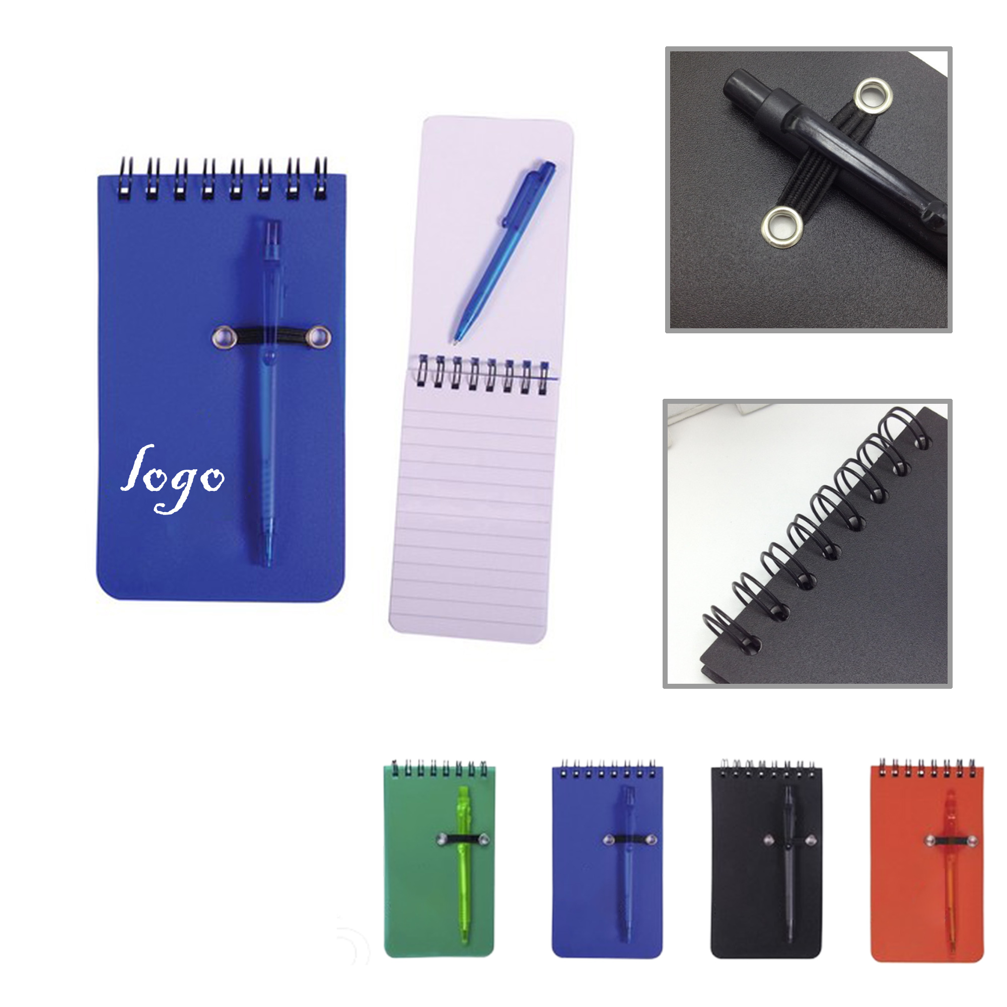 MOQ100 Compact Spiral Notebook With PP Cover 6