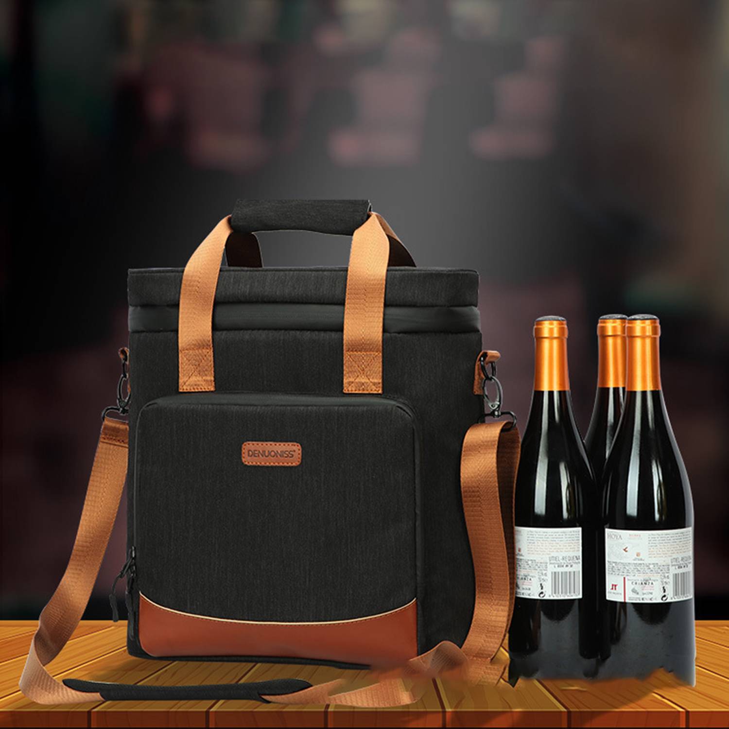 3-Bottle Wine Tote Carrier 5