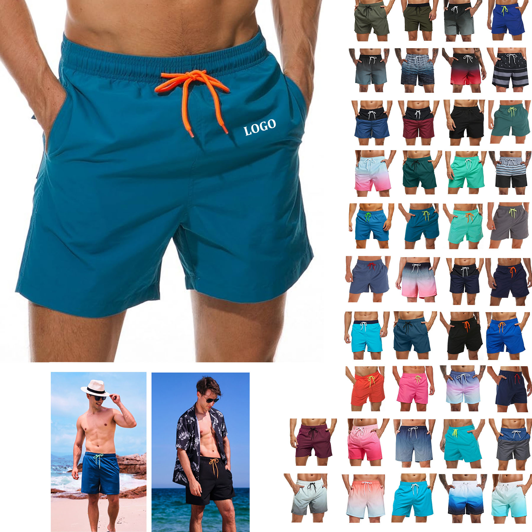 Men's Quick Dry Beach Shorts 9