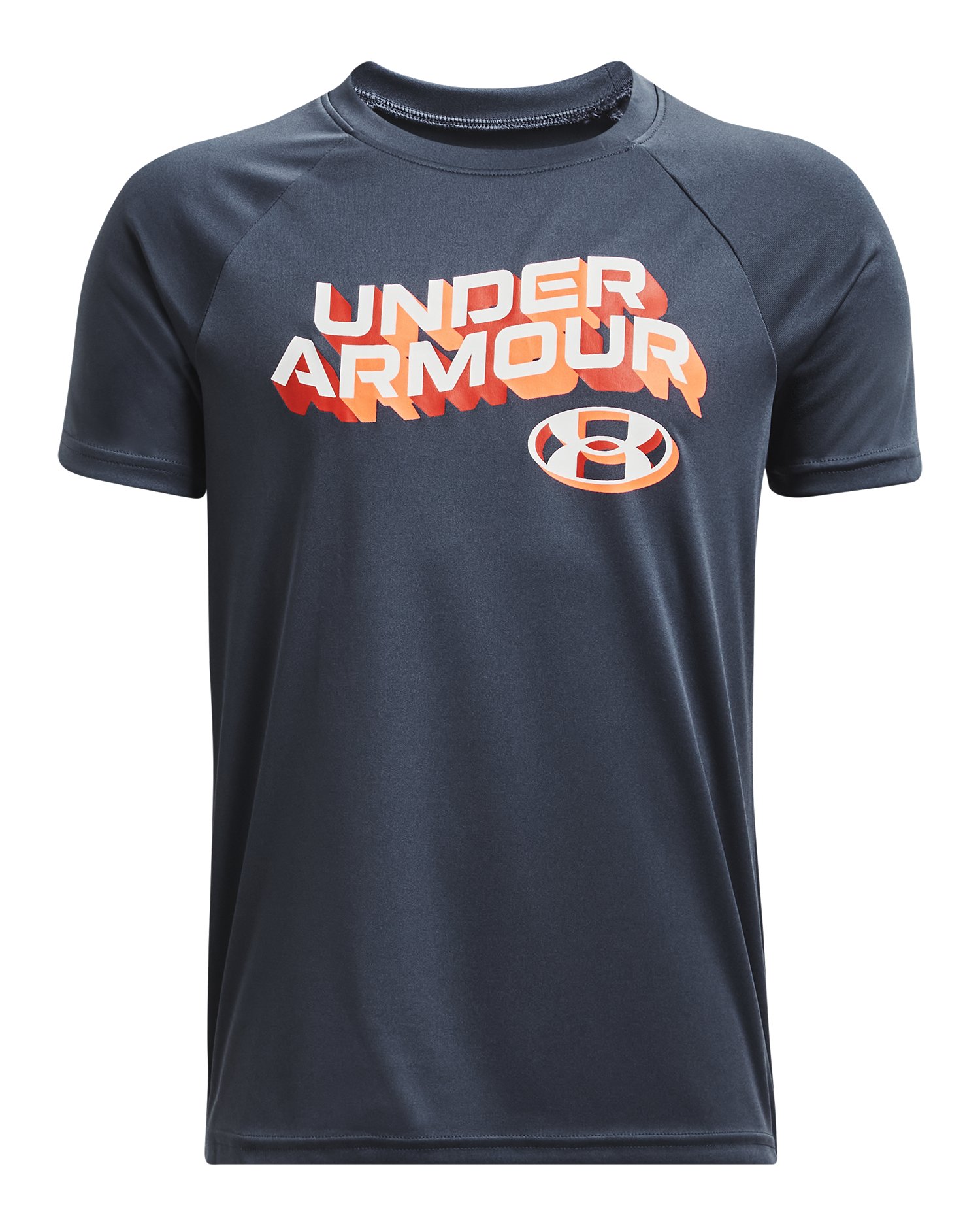 Boys' UA Tech Wordmark Short Sleeve 6