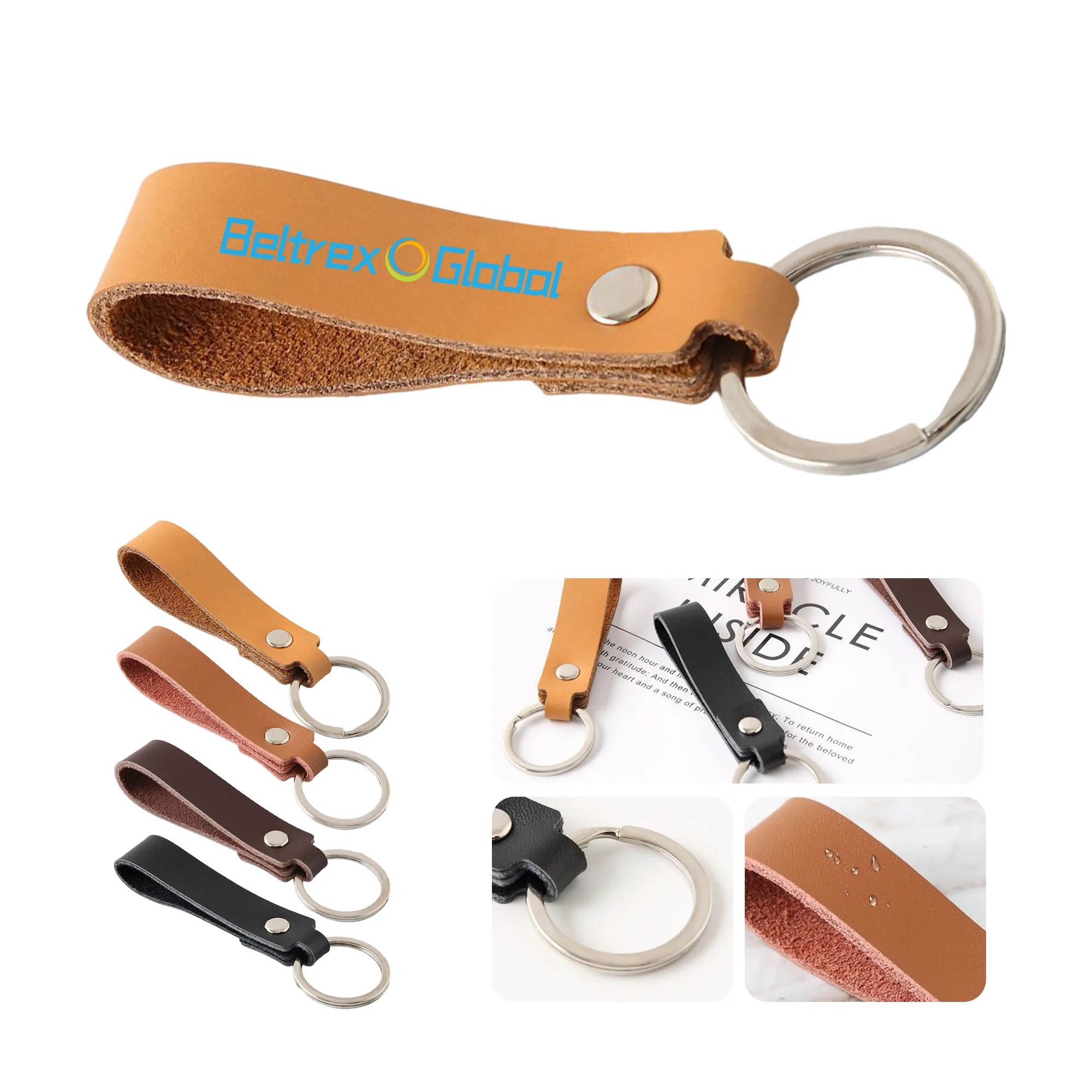 Stylish Leather Rope Car Key Holder with Retro Design 2