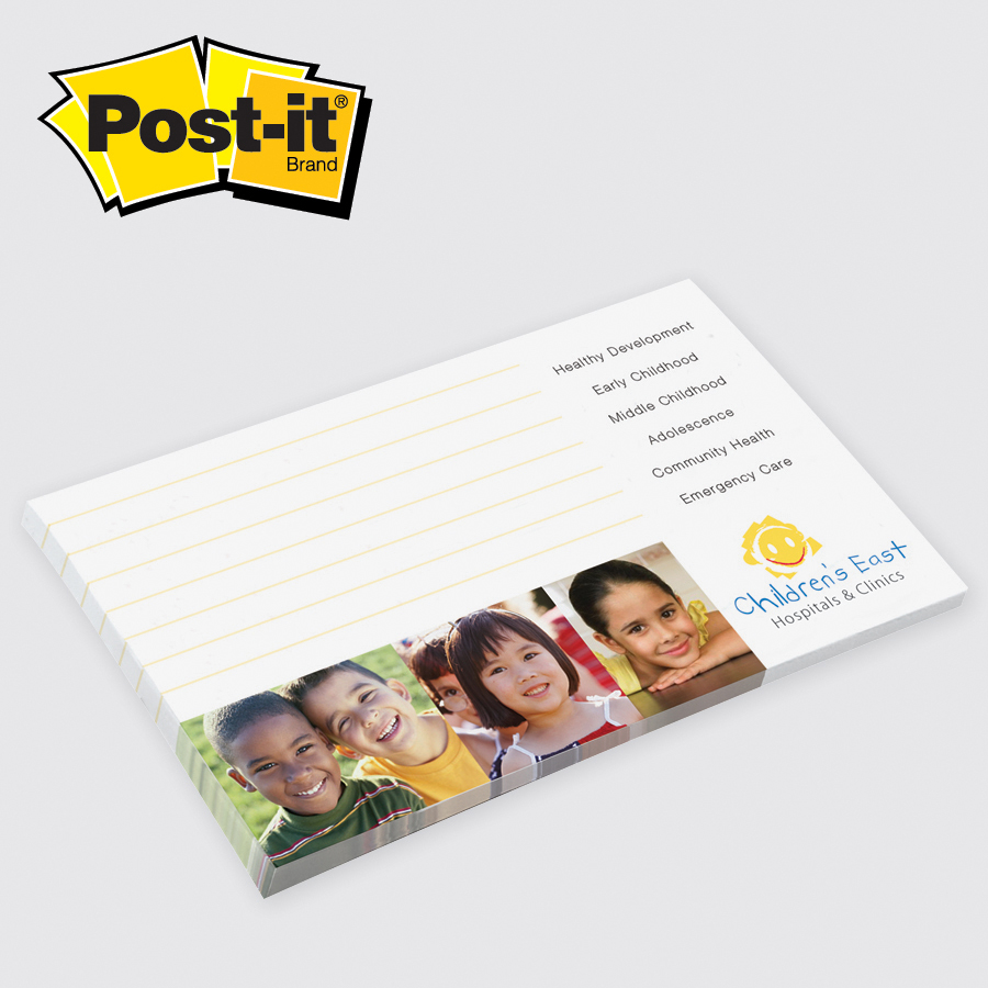 Post-it® Custom Printed Notes - 3 x 5 1