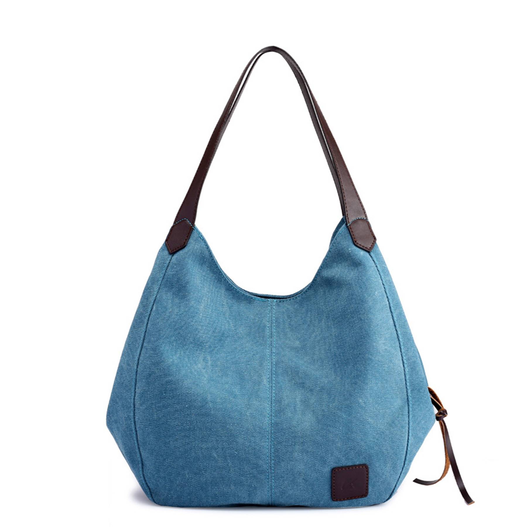 Canvas Women's Multi-pocket Tote Bag, custom tote bag with logo imprint 1