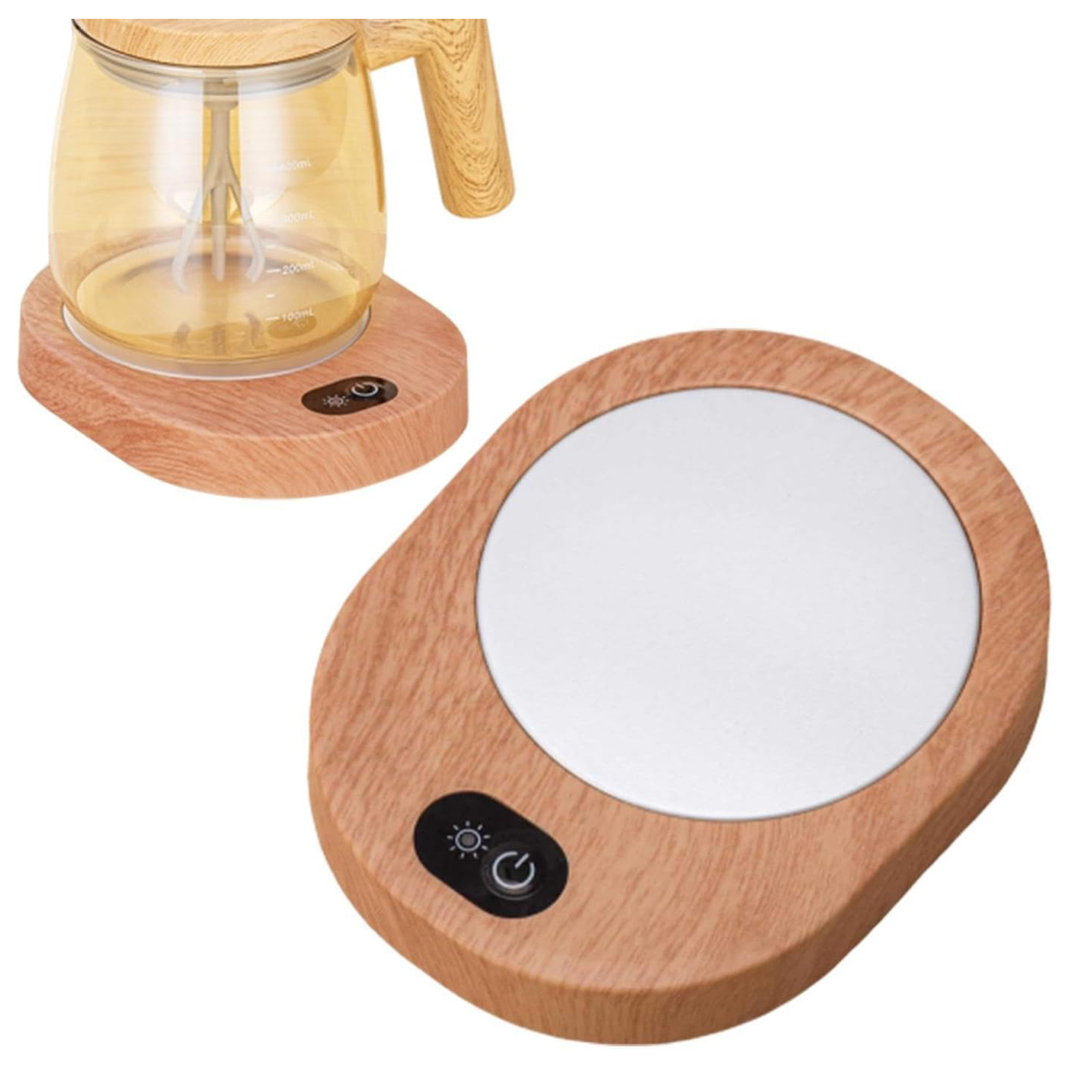 Self-Stirring Coffee Mug with Heated Coaster 3