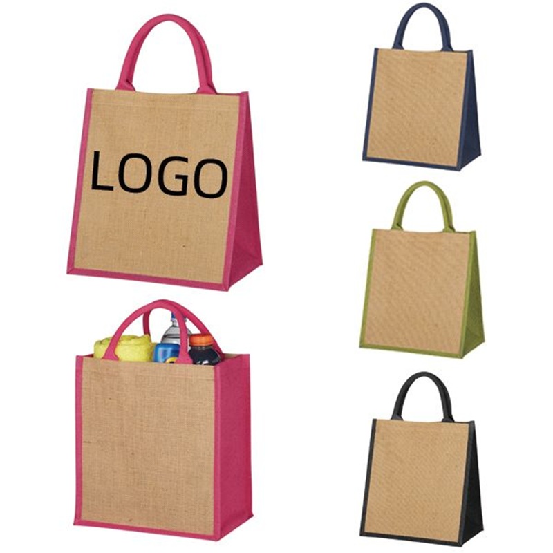 Large Escape Jute Tote Bag 1