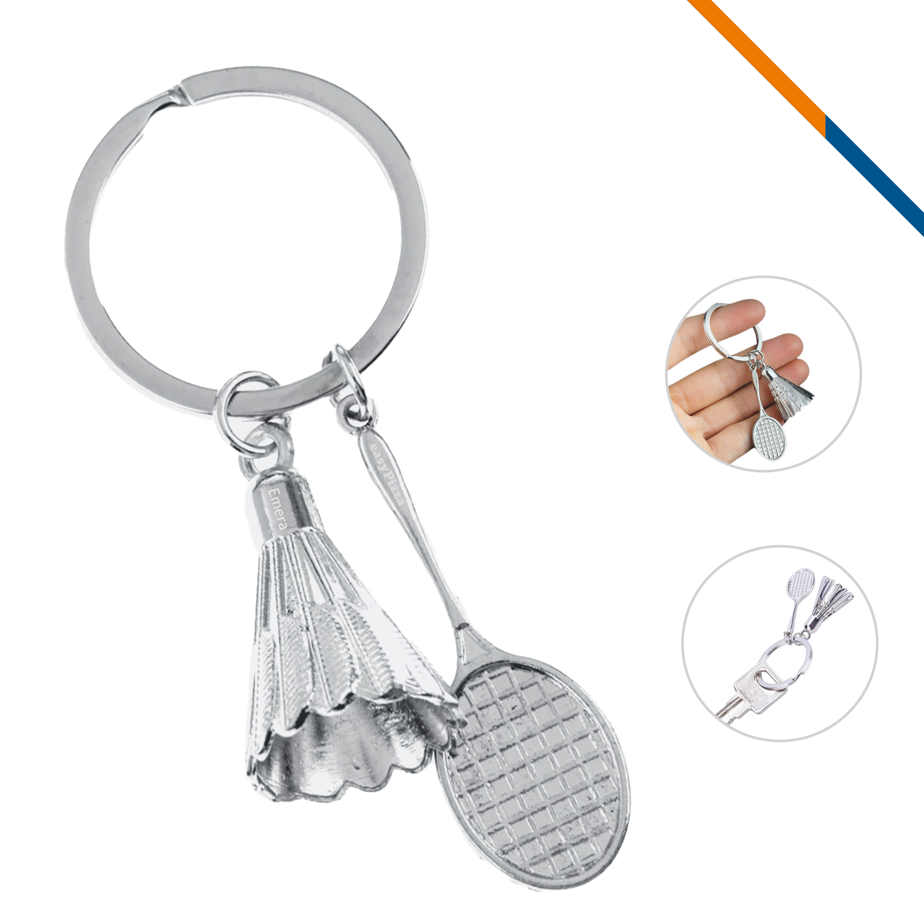 Mini Badminton Keychain 3
