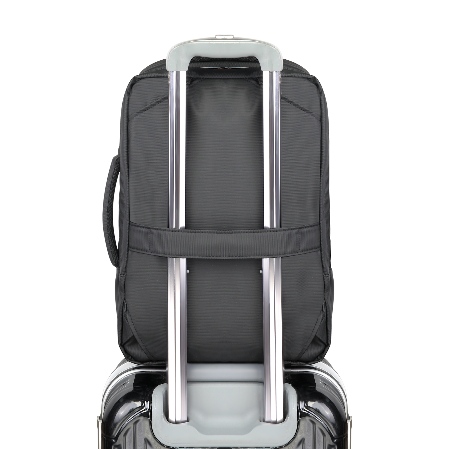 Carry On 3-Way Convertible PU Leather Laptop Backpack 2