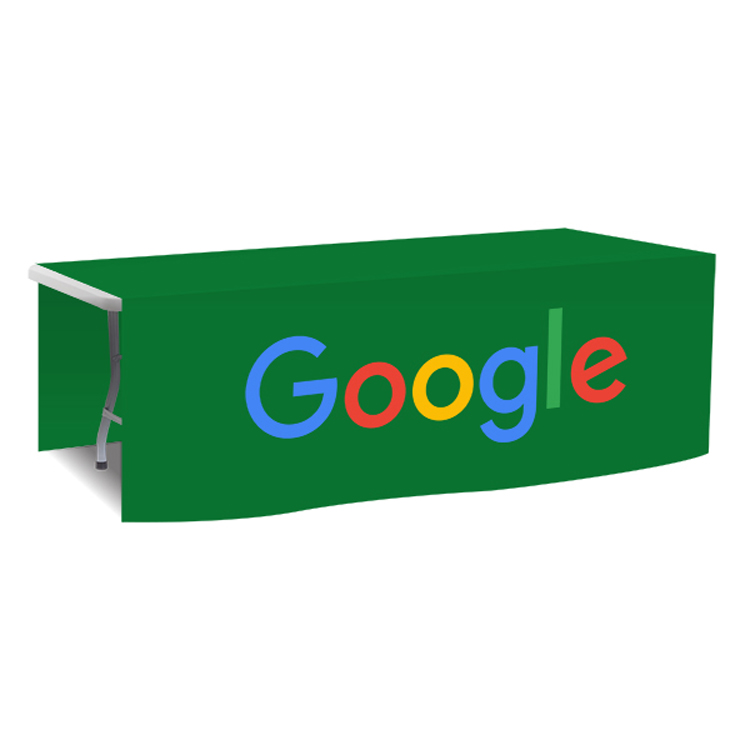 96 in. x 88 in. PolyKnit Table Drop (Full Color Logo) 58