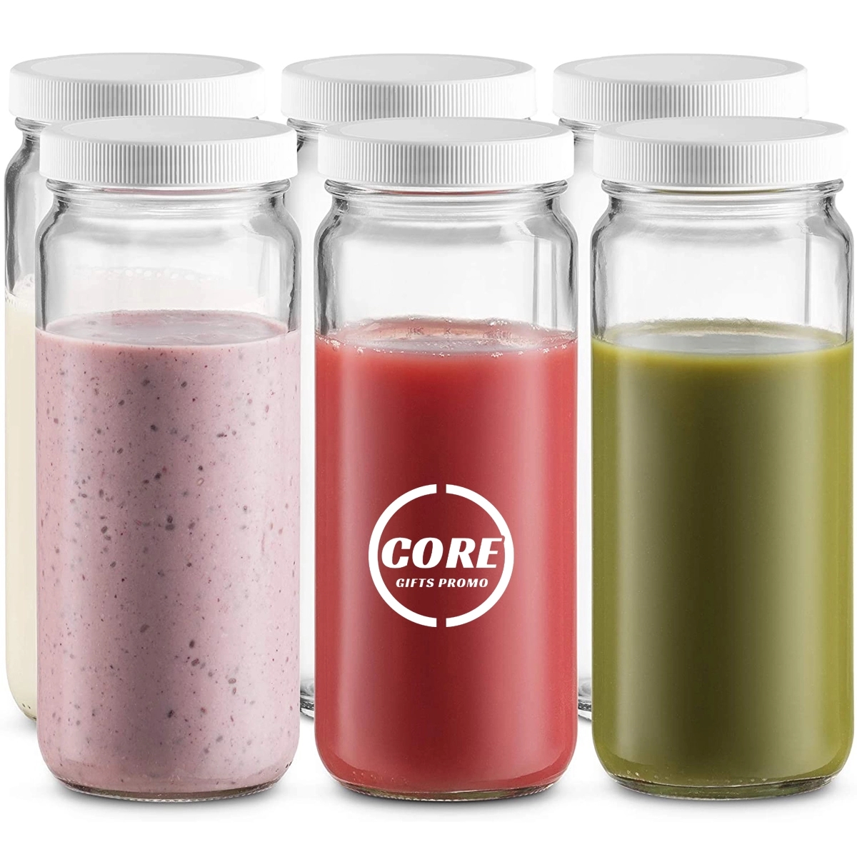 16 Oz Reusable Glass Water Juicing Bottle 3