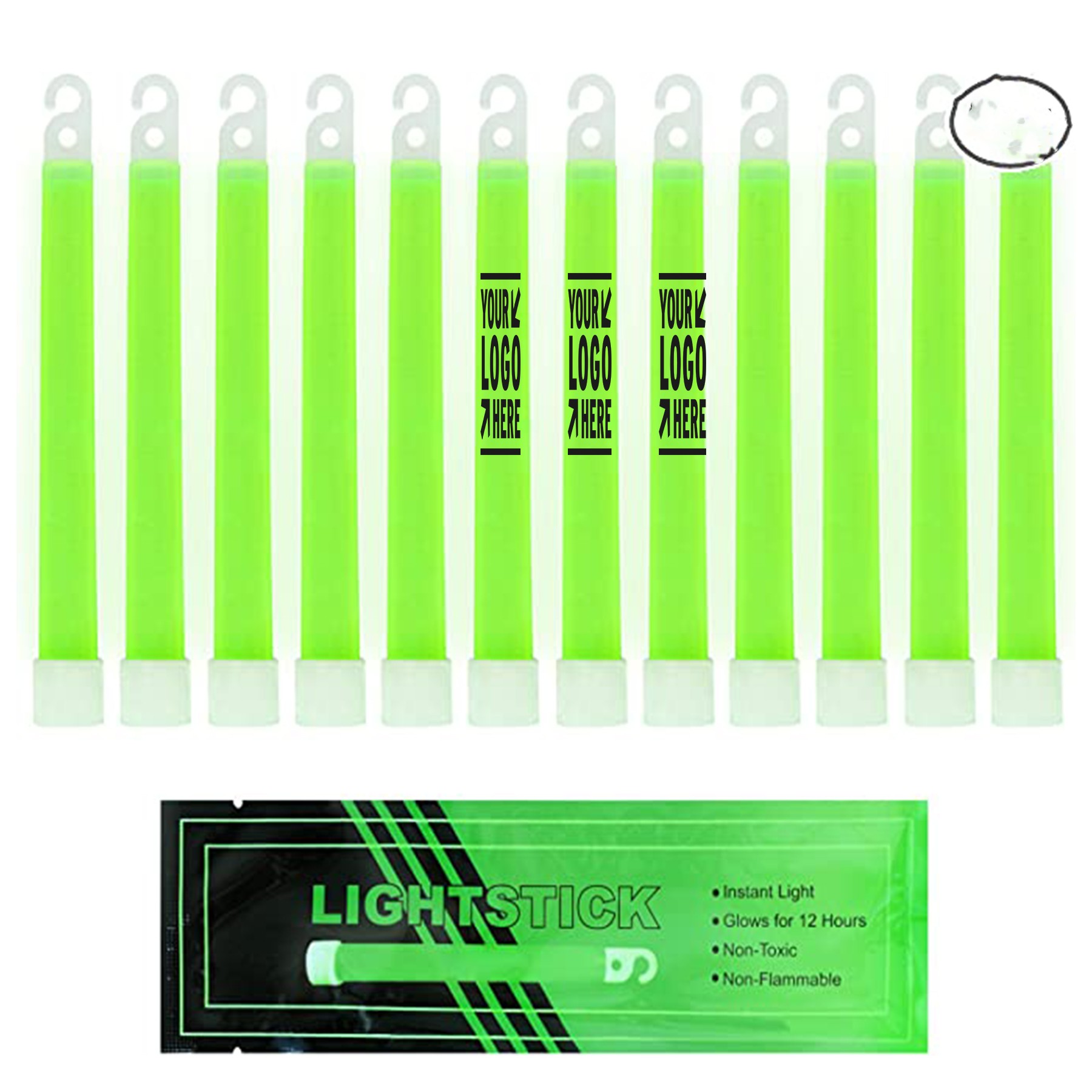 Premium Bright Green Glow Stick 3