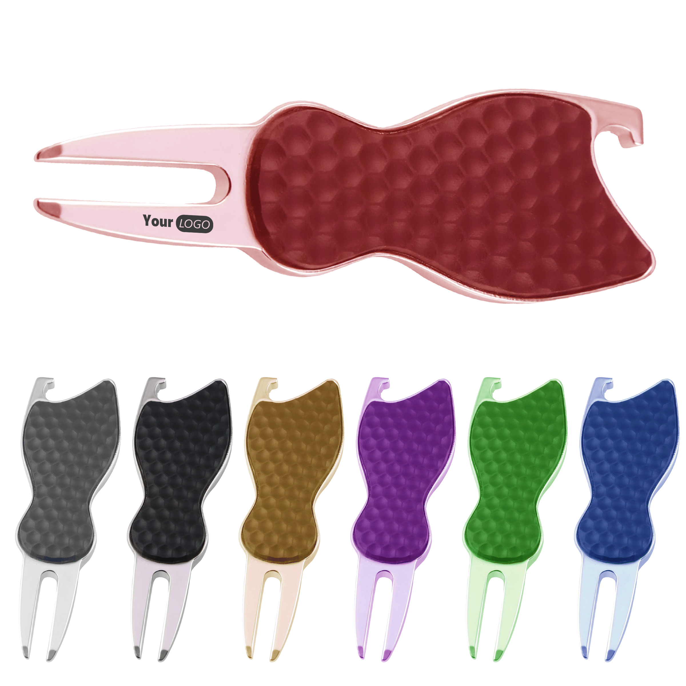 Metal Customizable Golf Green Fork For Efficient Ball Mark Repair 2