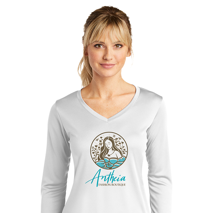 Spot Sub on Women's Long Sleeve Athletic Tee 6