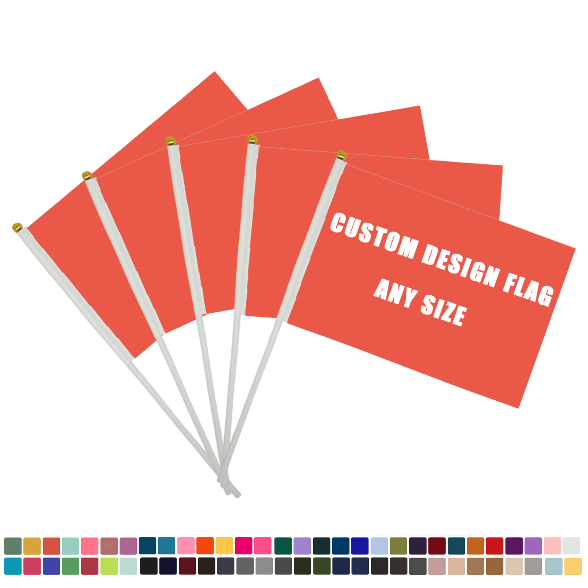 Handheld Flags-Vibrant Event Decor & Promotional Items 1