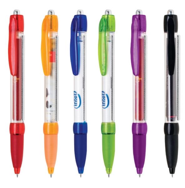 Abigail Plastic Ballpoint Pull Out Banner Pen 8