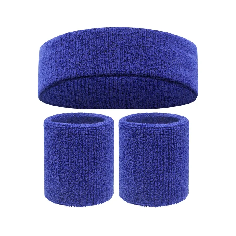 Sweatband Sports Headband Wristband Set 3