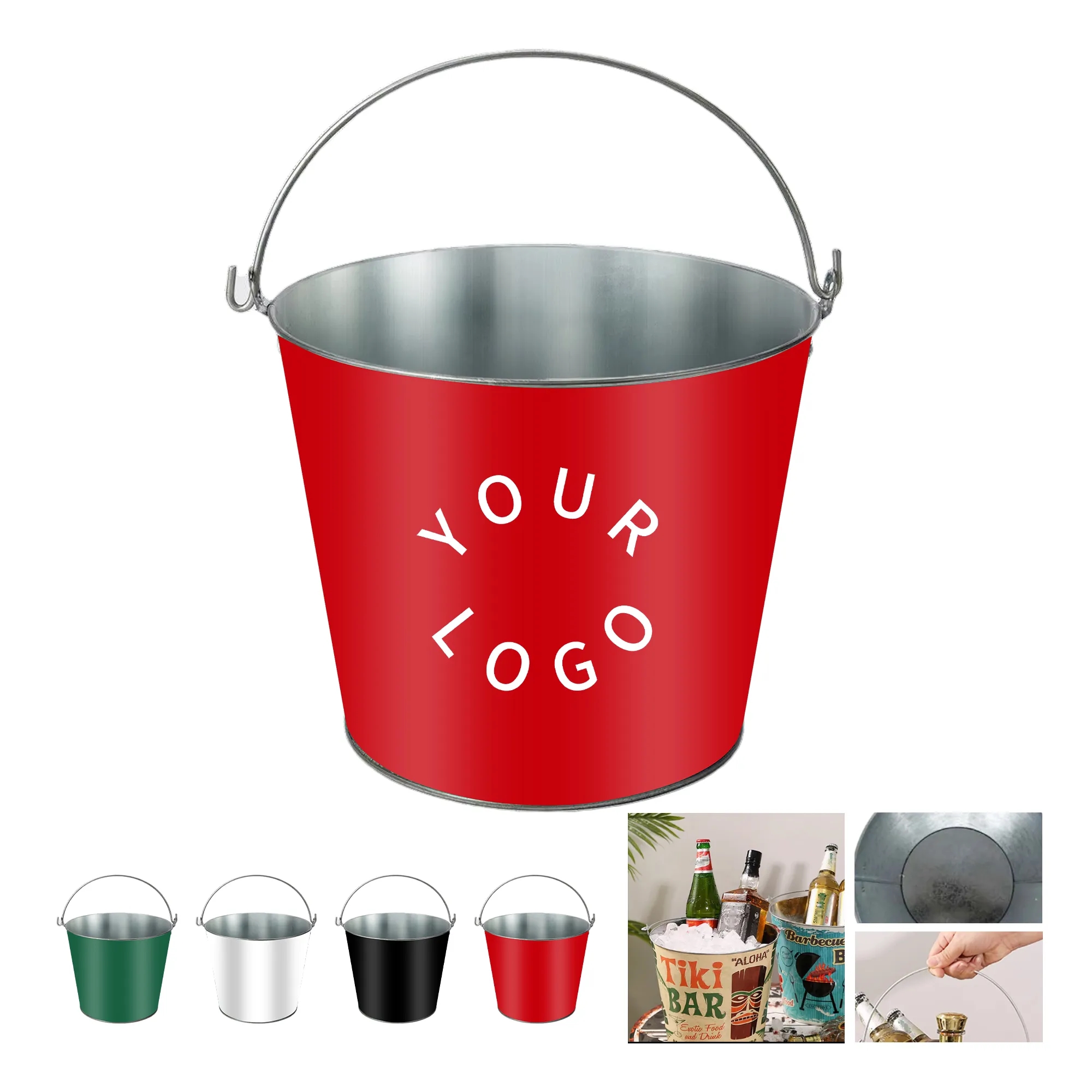 Custom Premium Metal Ice Bucket 5