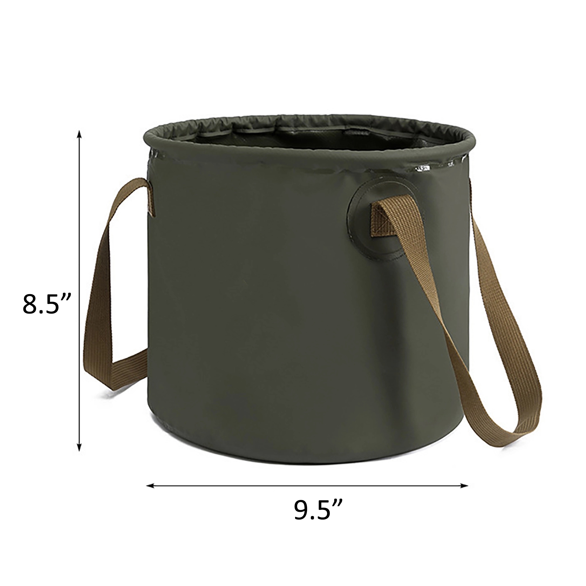 MOQ 50pcs 10L Outdoor Travel PVC Collapsible Watert Bucket 2