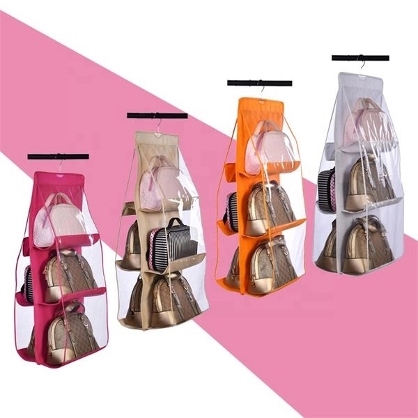 6 Pockets Transparent Dustproof Storage Bag 3