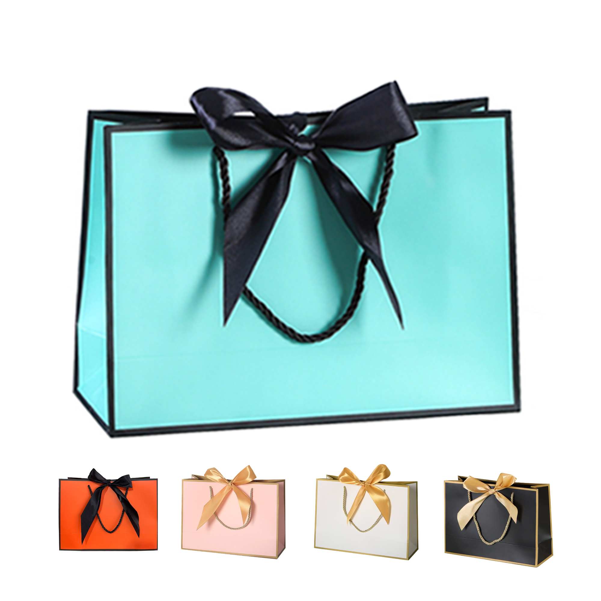 Bow Ribbon Paper Bags for Shopping 2