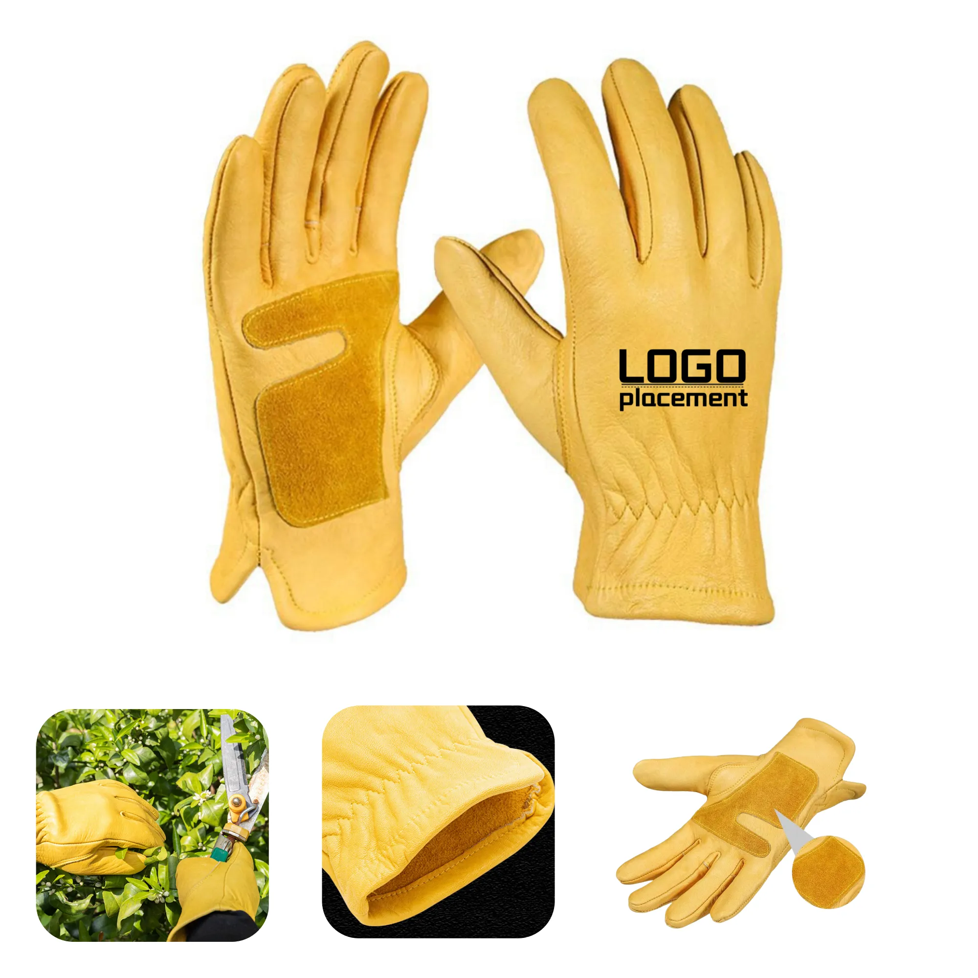 Cowhide Non - Slip Wear - Resistant Work Gloves"