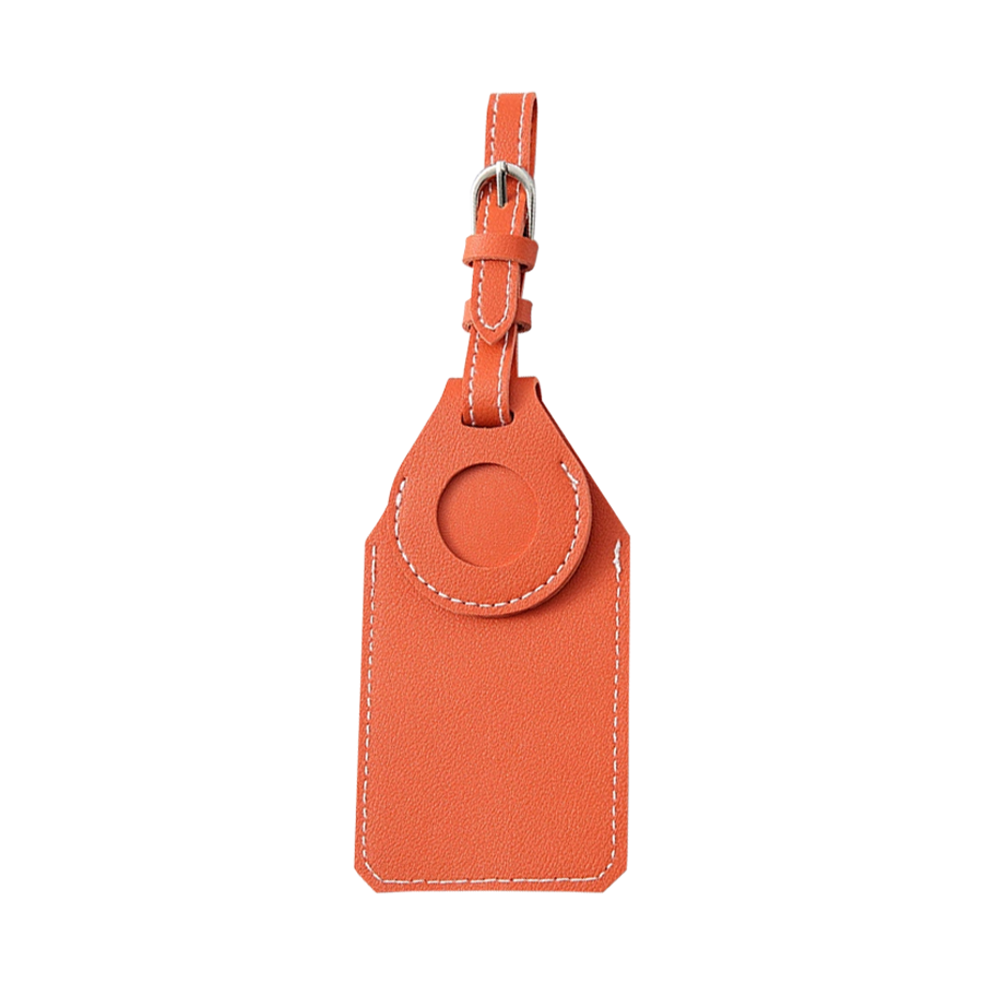 PU Luggage Tag with AirTag Slot 7