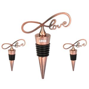 Stylish Ribbon Love Shaped Wine Cork Bottle Stopper 9