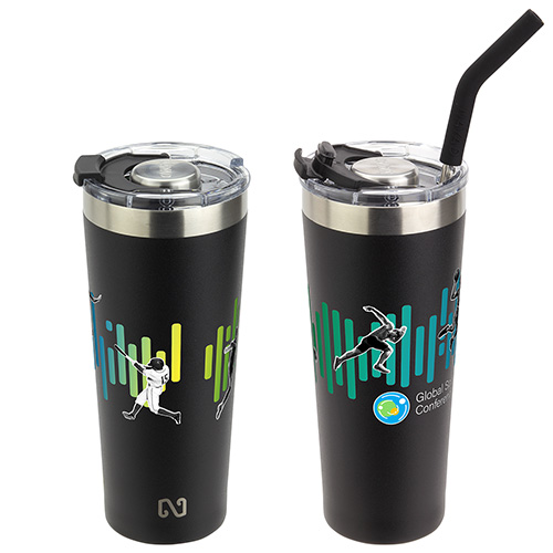 NAYAD® Trouper 22 oz Stainless Double-wall Vacuum Insulated Tumbler with Straw 22