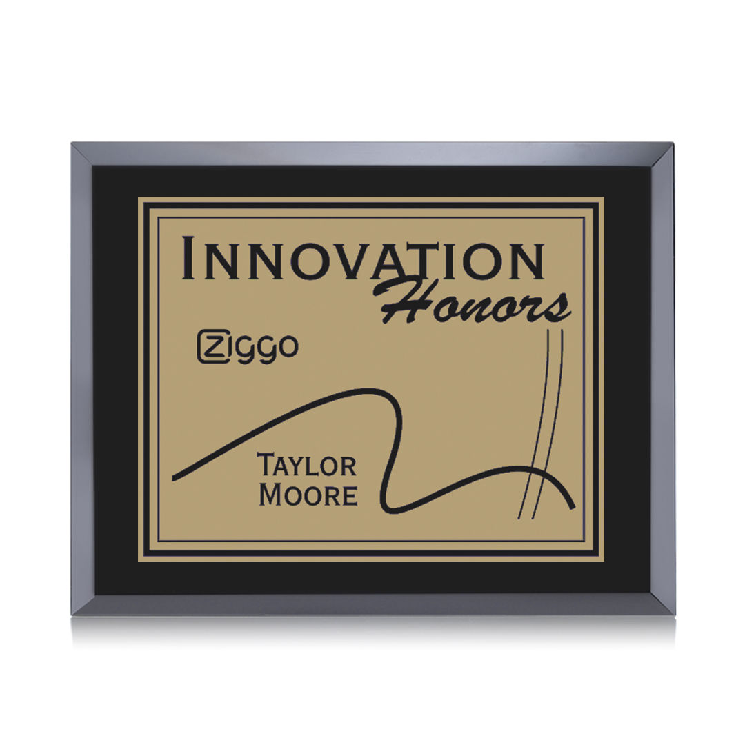 Avonlea/Everett Plaque - Black/Gold 4